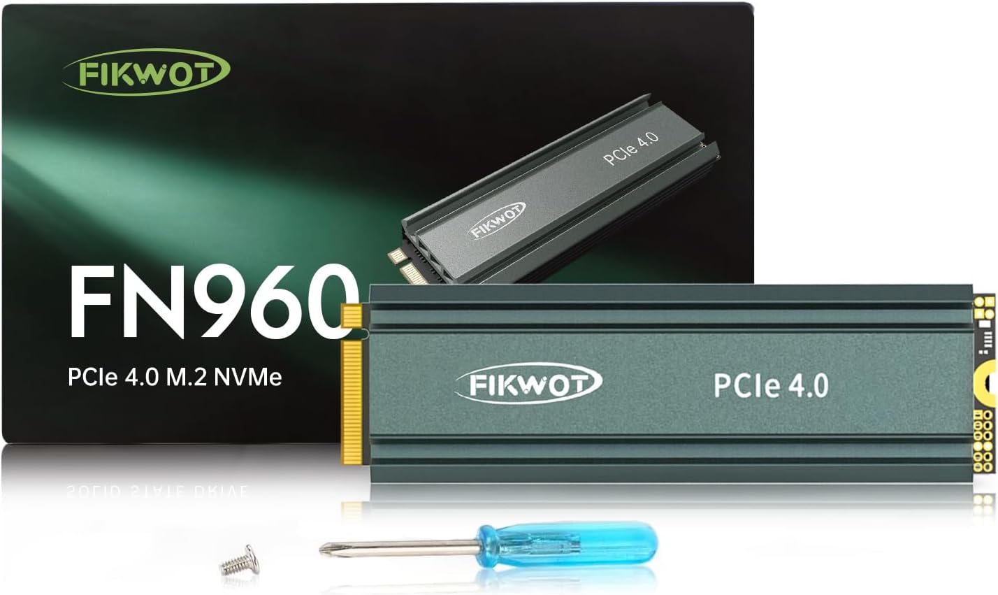 Fikwot M.2 SSD 4TB NVMe SSD M2 2280 PCIe Gen4 x4, Up to 5000MB/s Internal Solid...