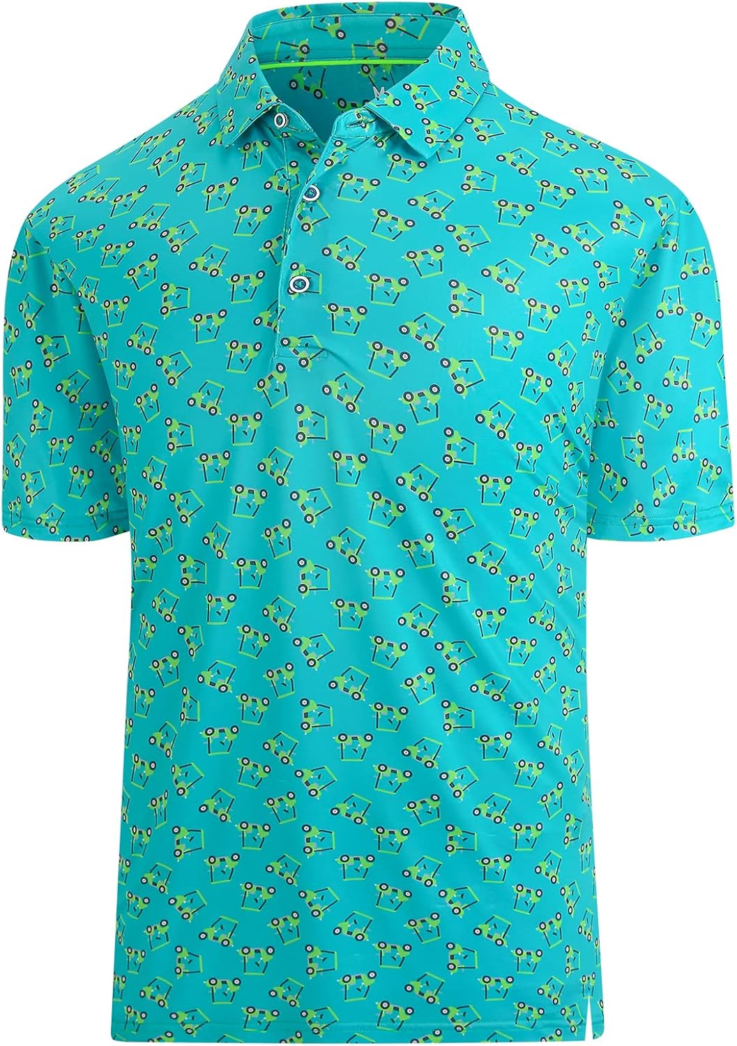 Hodaweisolp Golf Shirts for Men Dry Fit Print Moisture Wicking Performance Short...