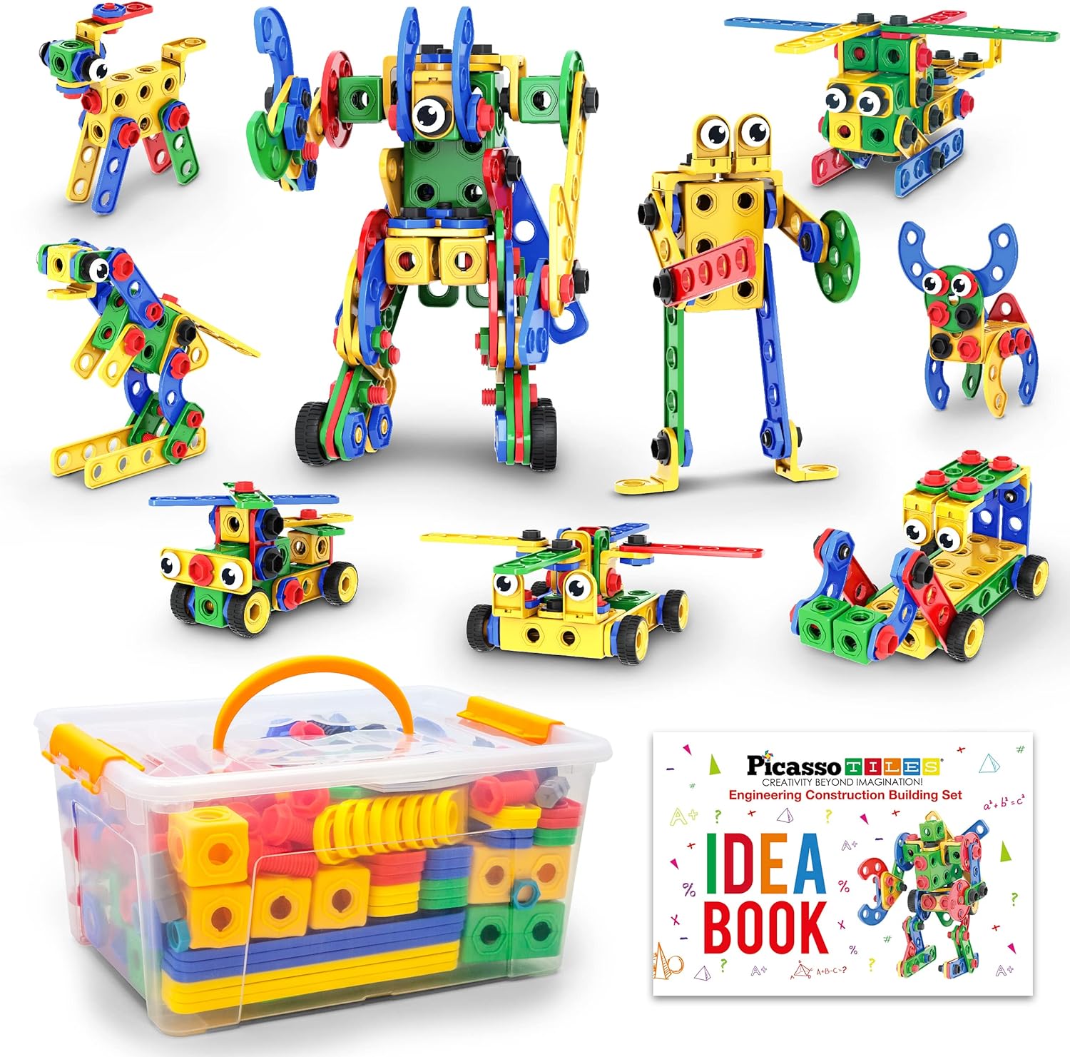PicassoTiles STEM Learning Toys, Special Building Block Construction Engineering...