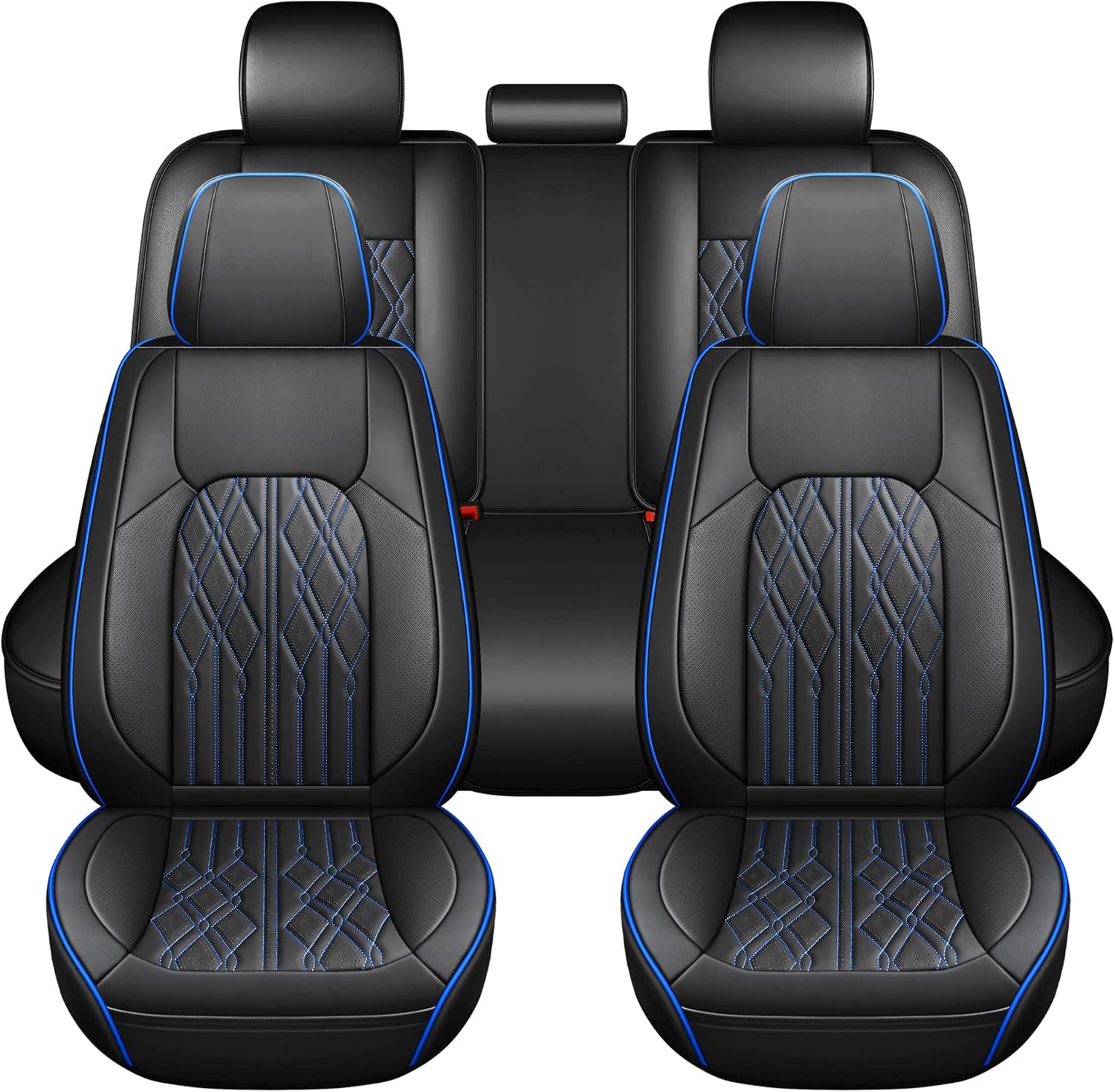 Huidasource Car Seat Covers Full Set, Leather Vehicle Cushion Covers, Universal...