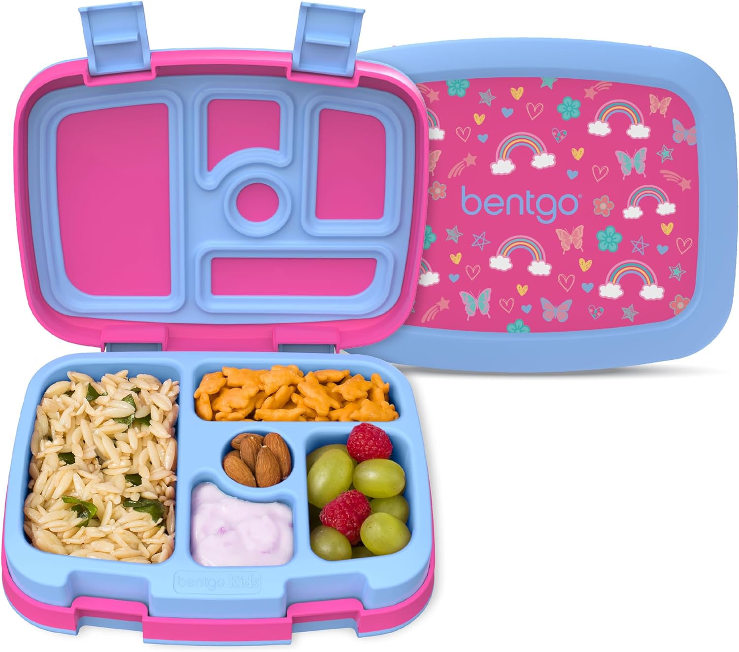Bentgo Kids Prints Lunch Box, Special 5-Compartment Bento-Style Lunch Box for Ki...