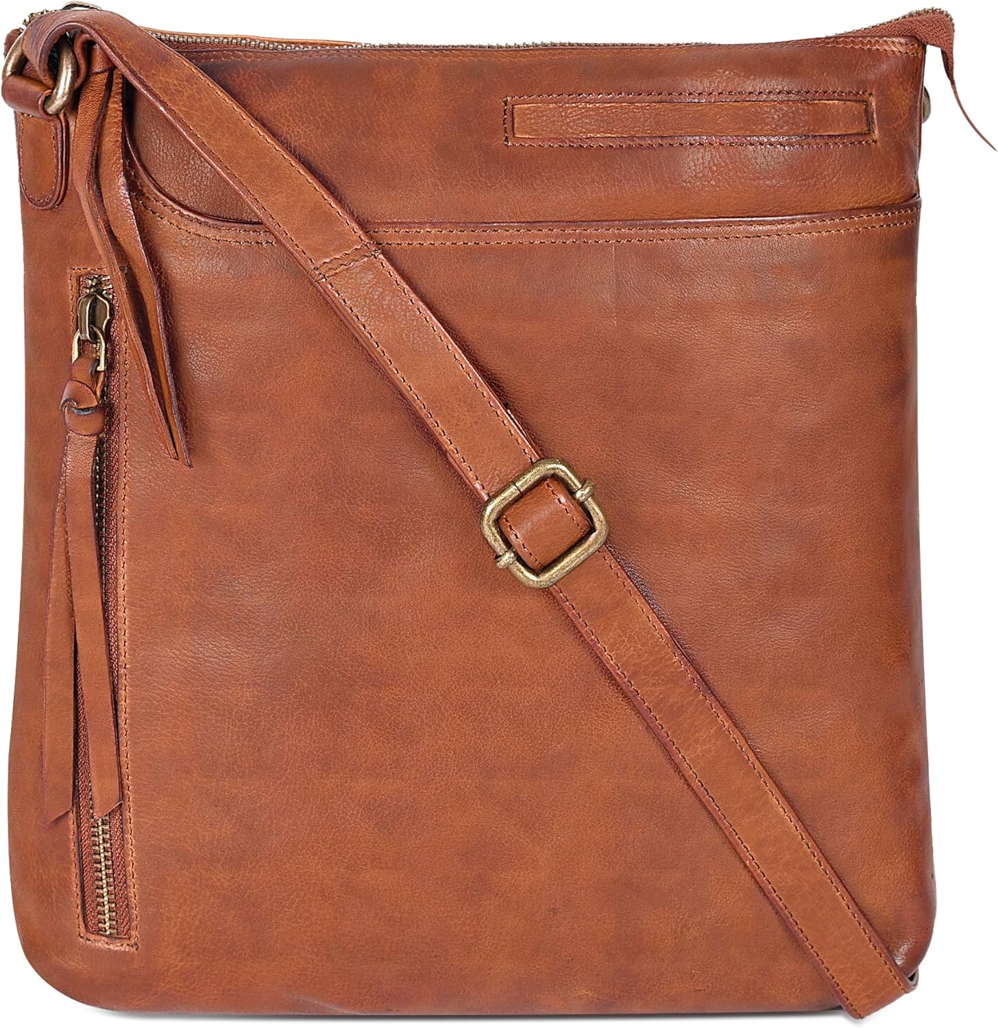 Leather Crossbody Bags for Women - Ladies Sling Handbags - Medium Cross body Pur...