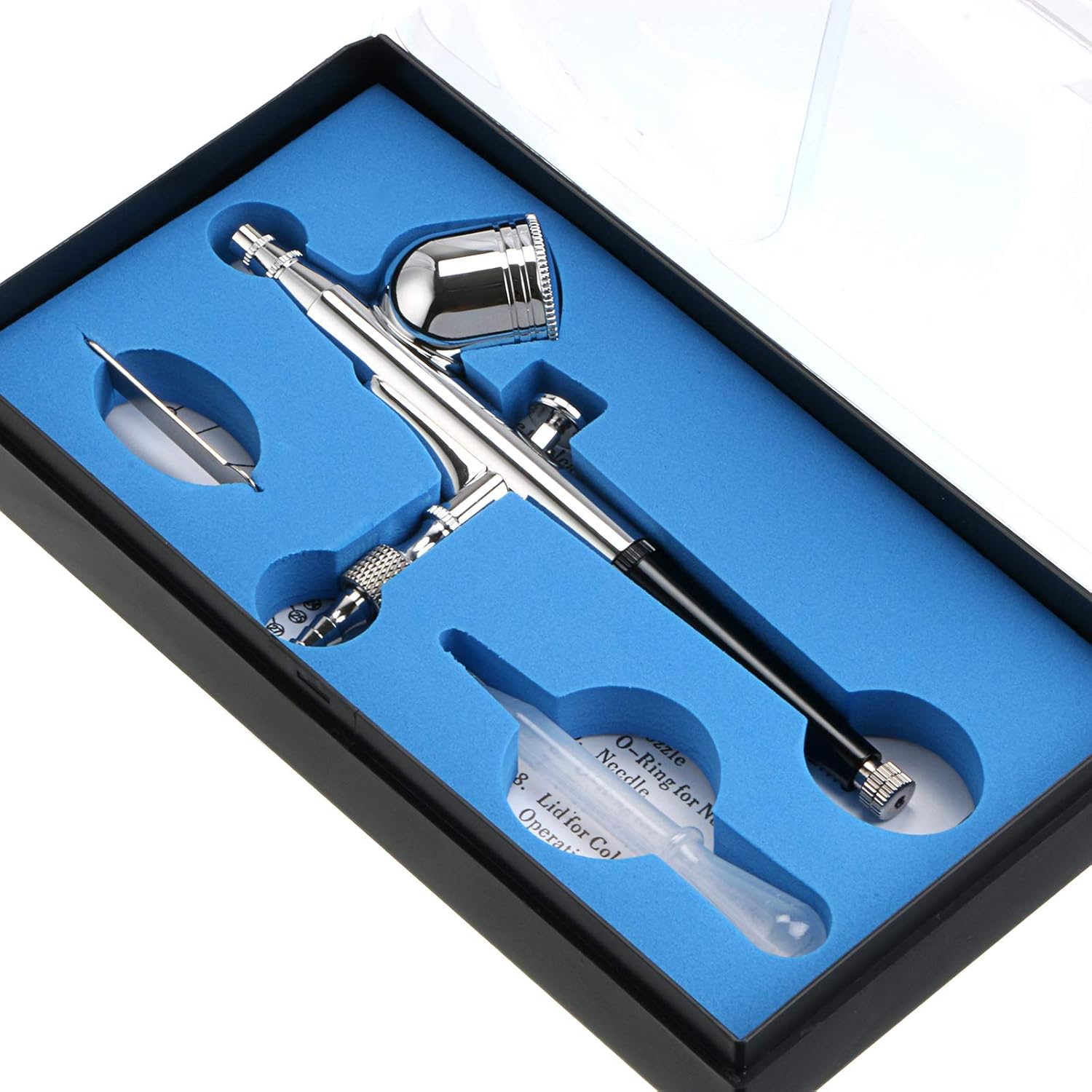 Airbrush Kit Set Gravity Feed Dual-Action for Art Craft Paint Hobby Model Body N...