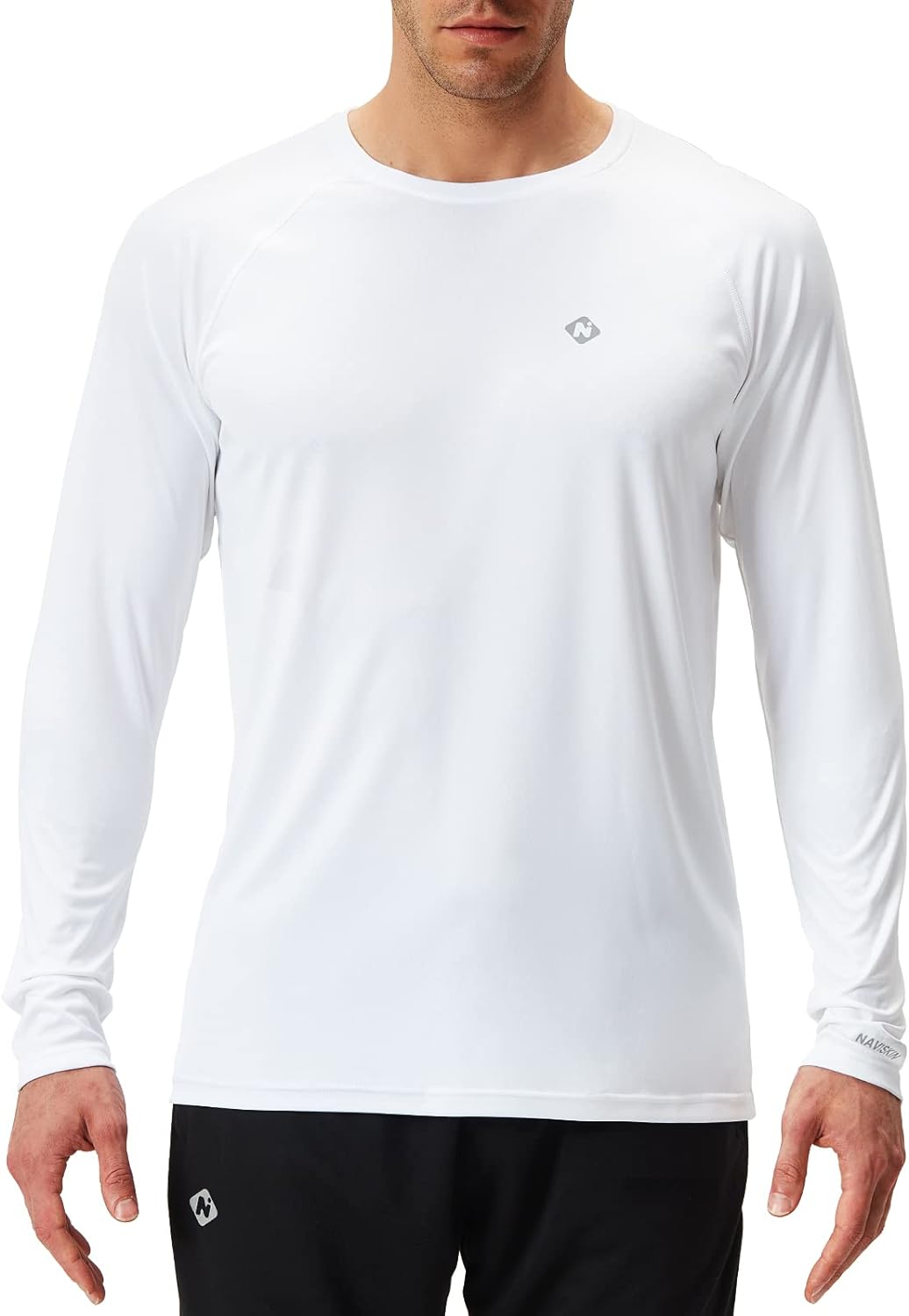 NAVISKIN Men's Rash Guard Shirts Swim Shirts UPF 50+ UV Sun Protection Long Slee...