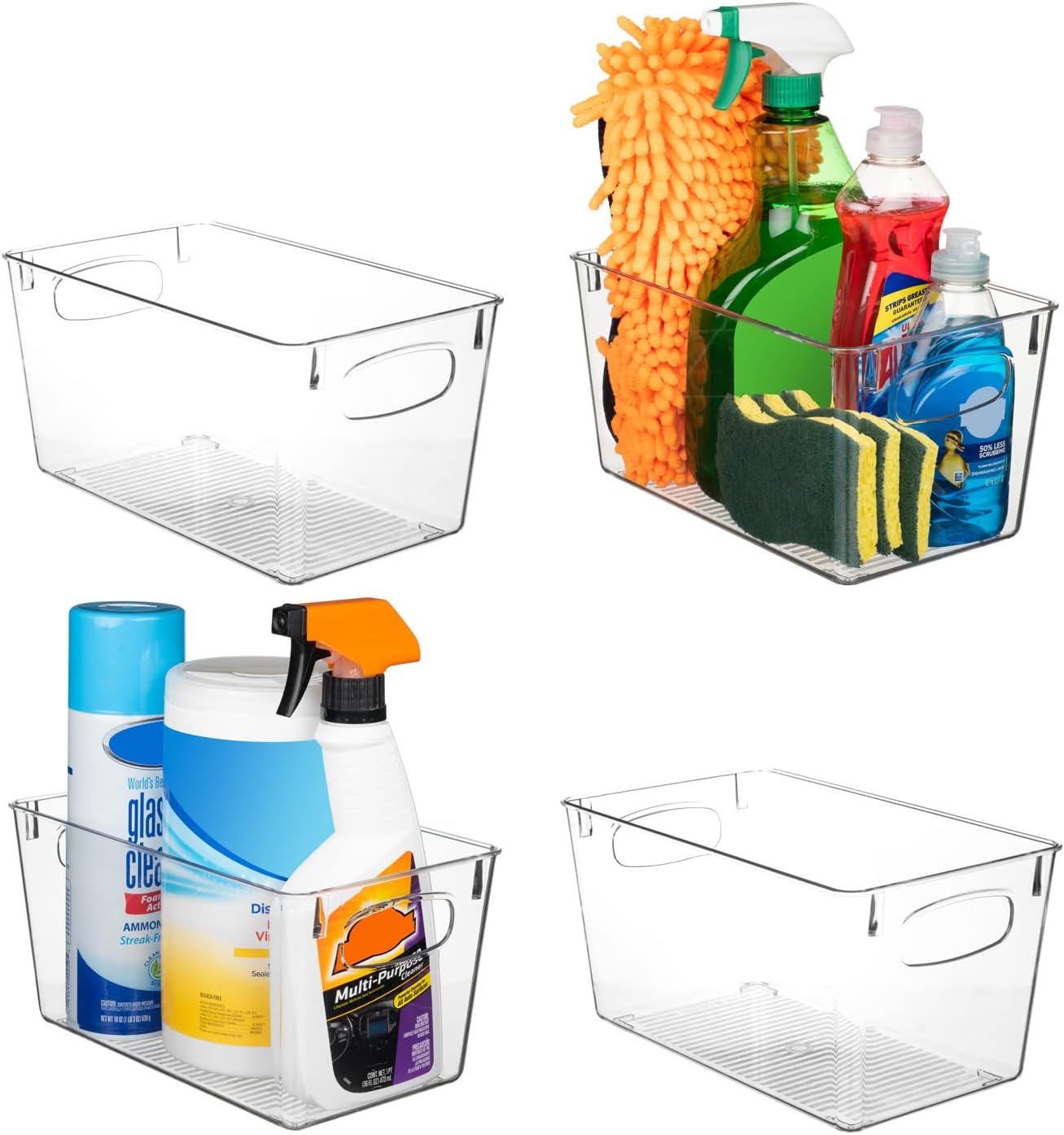 ClearSpace Clear Plastic Storage Bins, Special Storage Solution for Kitchen Orga...