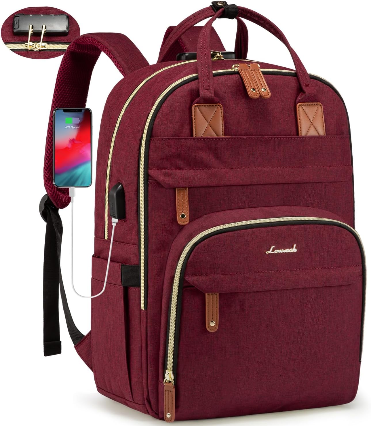 LOVEVOOK Laptop Backpack Purse, Special Backpack for Women with 15.6-inch Laptop...