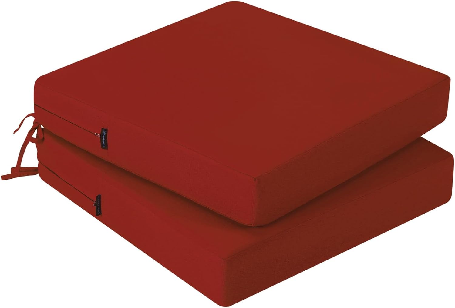 idee-home Outdoor Chair Cushions Set of 2, Outdoor Seat Cushions 24 x 24 Waterpr...