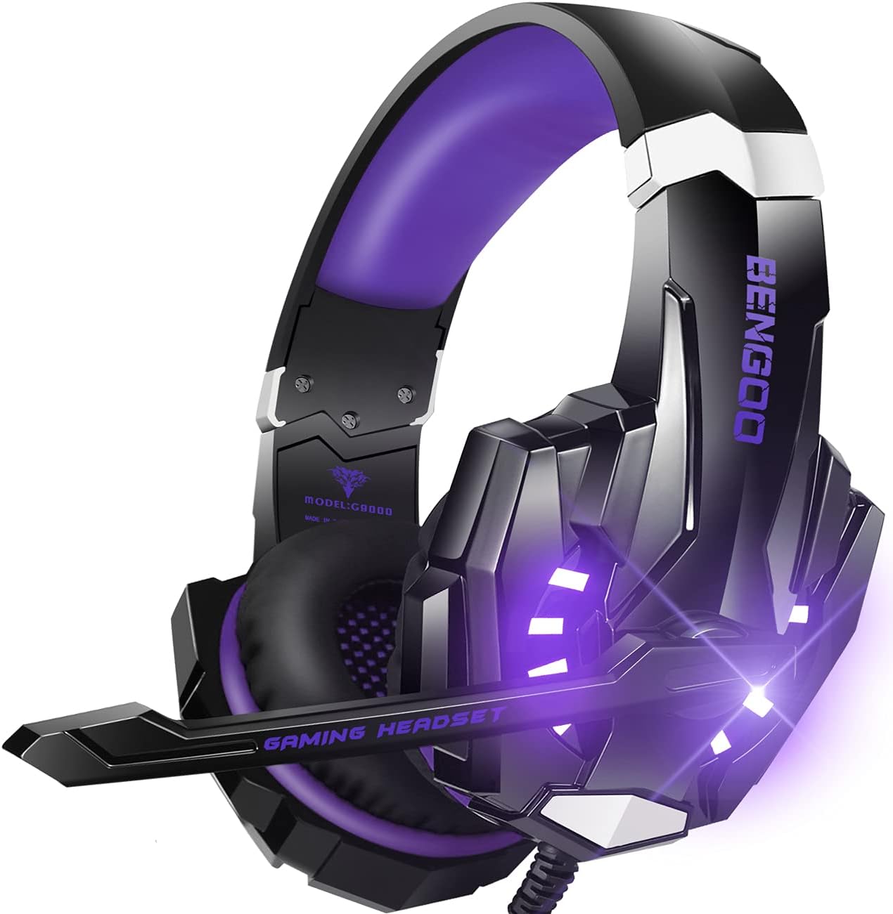 BENGOO G9000 Stereo Gaming Headset for PS5, PS4, PC, Xbox One Controller, Noise...