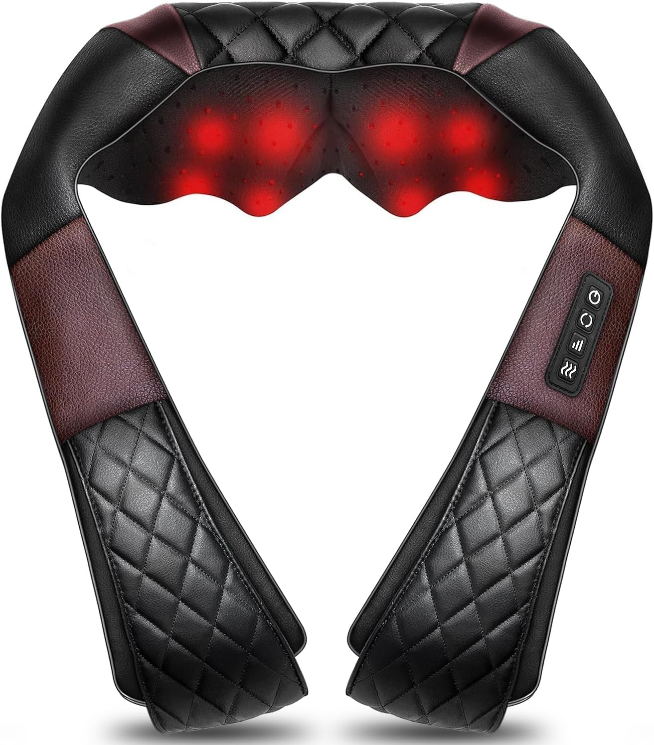 Neck Massager, Shiatsu Back Neck and Shoulder Massager with Heat - Deep Tissue 4...
