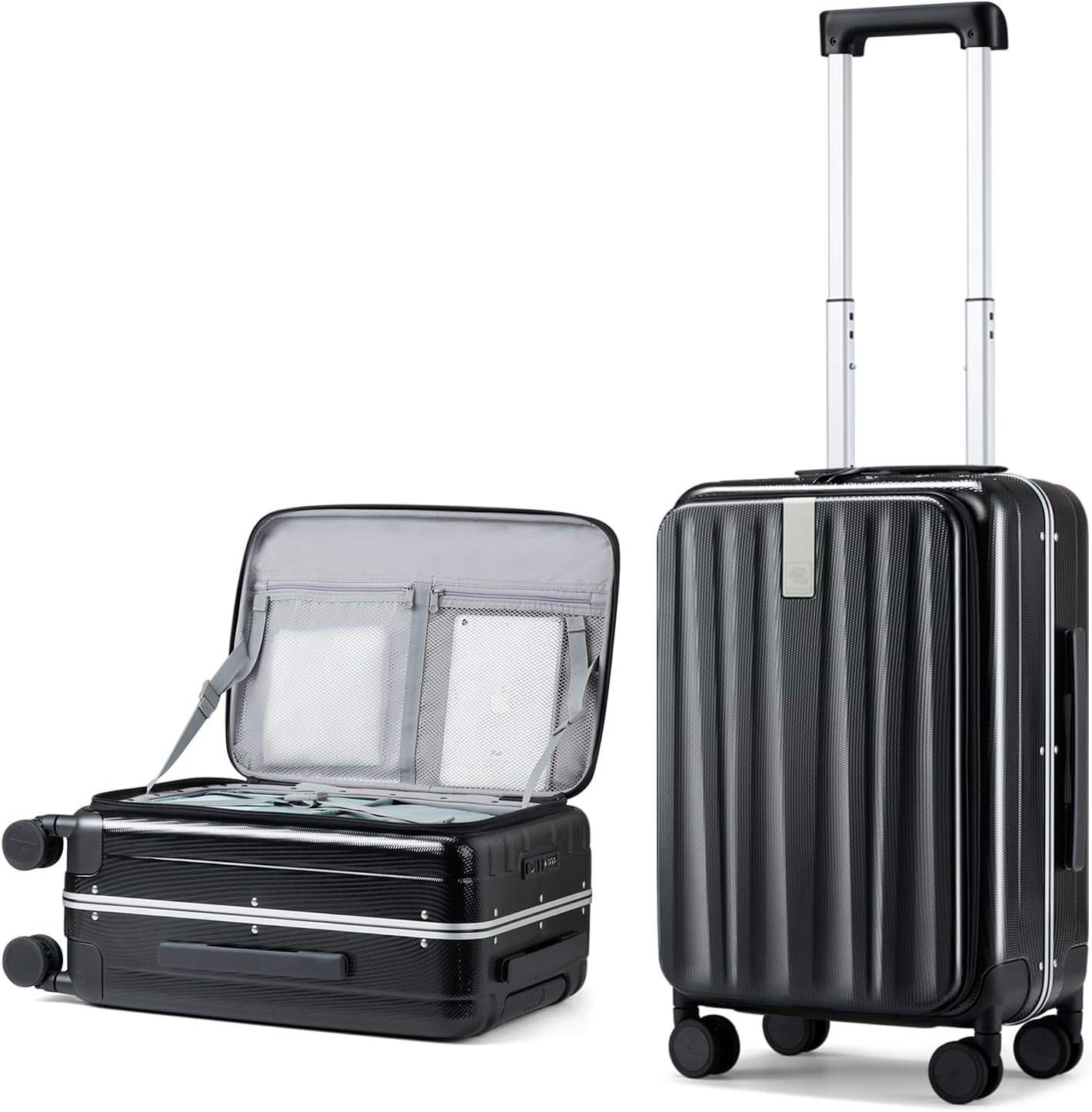 Hanke 20 Inch Carry-On Luggage PC Hard Shell Suitcases for Travel Front Opening...