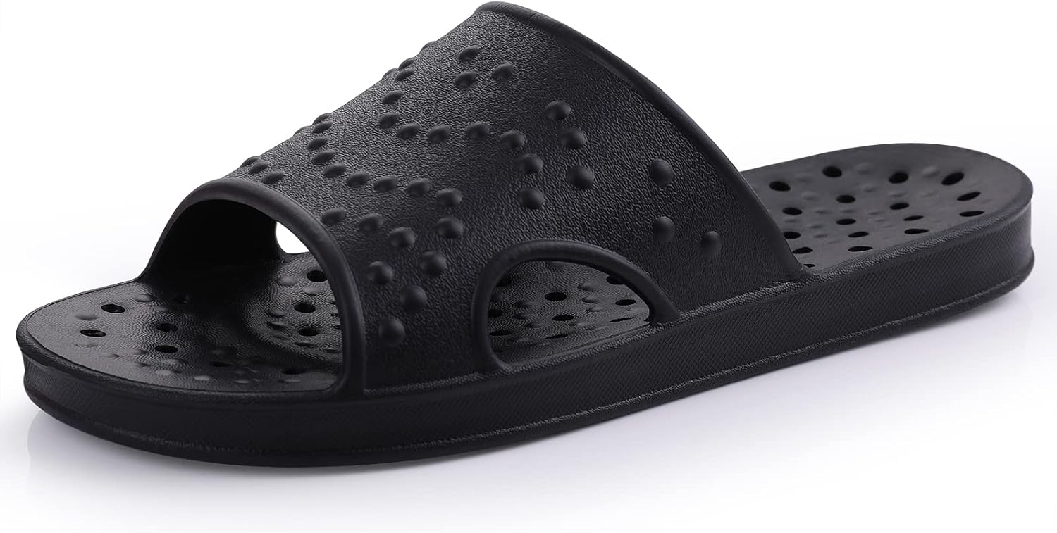 shevalues Shower Shoes for Women with Arch Support Quick Drying Pool Slides Ligh...