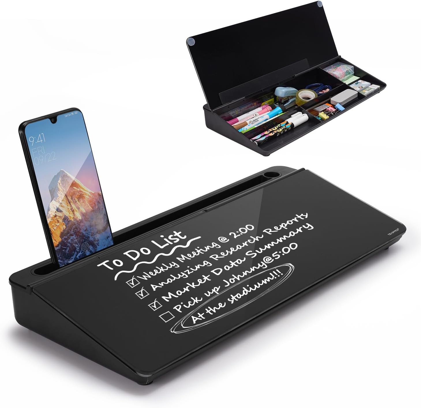 TSJ OFFICE Desktop Whiteboard, Special Dry-Erase-Board, Innovative Computer Keyb...