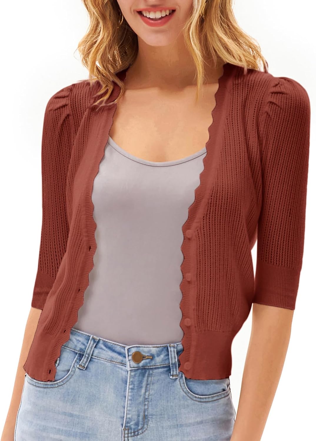 GRACE KARIN Women’s Sweater, Special Cropped Cardigan Knit Shrugs for Dresses, A...