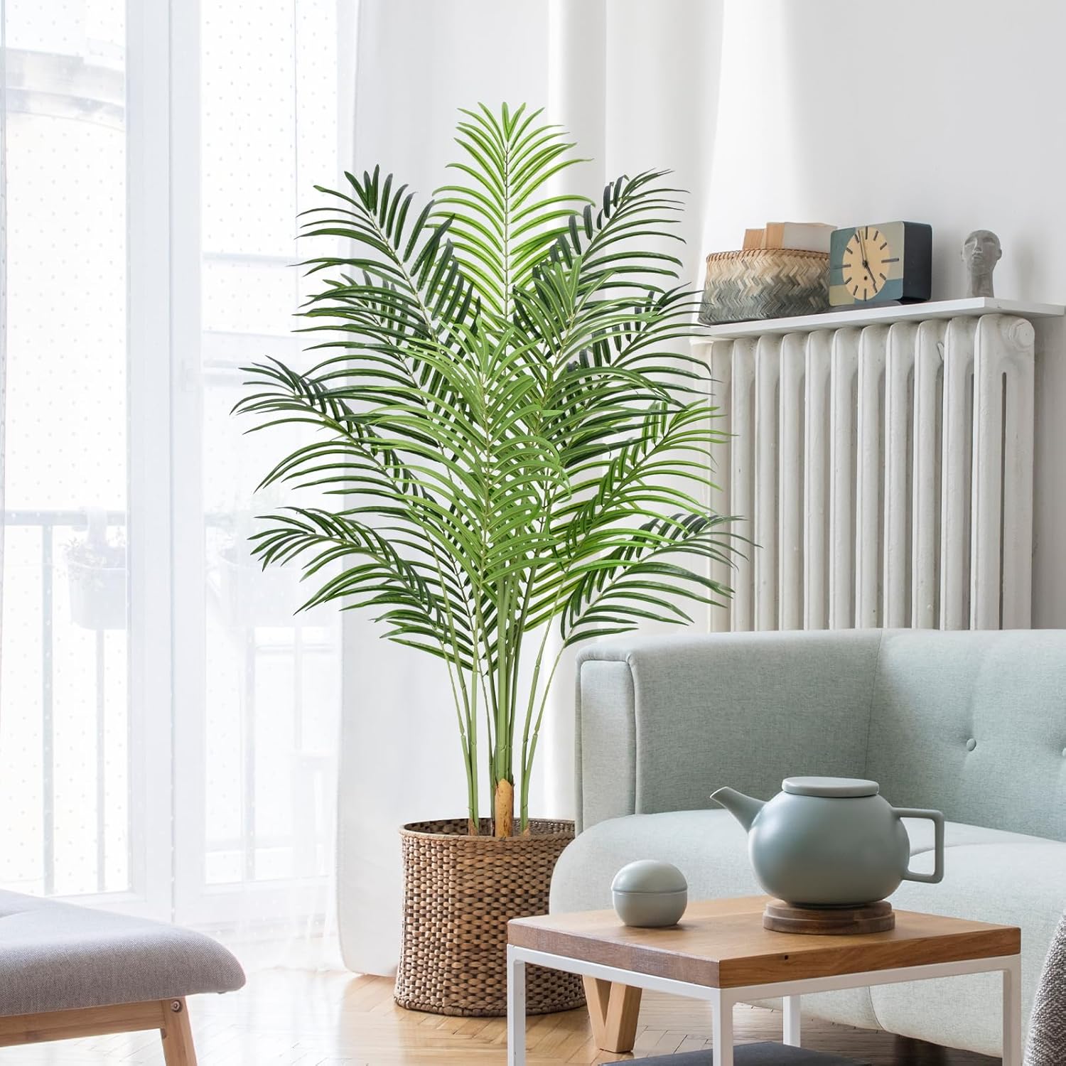 Keeplush 150CM Artificial Palm Tree Indoor Plant Tall Fake Tropical Paradise Pal...