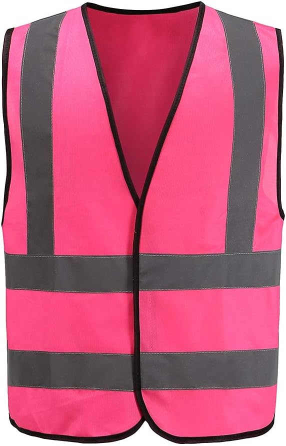 AYKRM 12 colour High visibility viz vest hi vis viz reflective work construction...