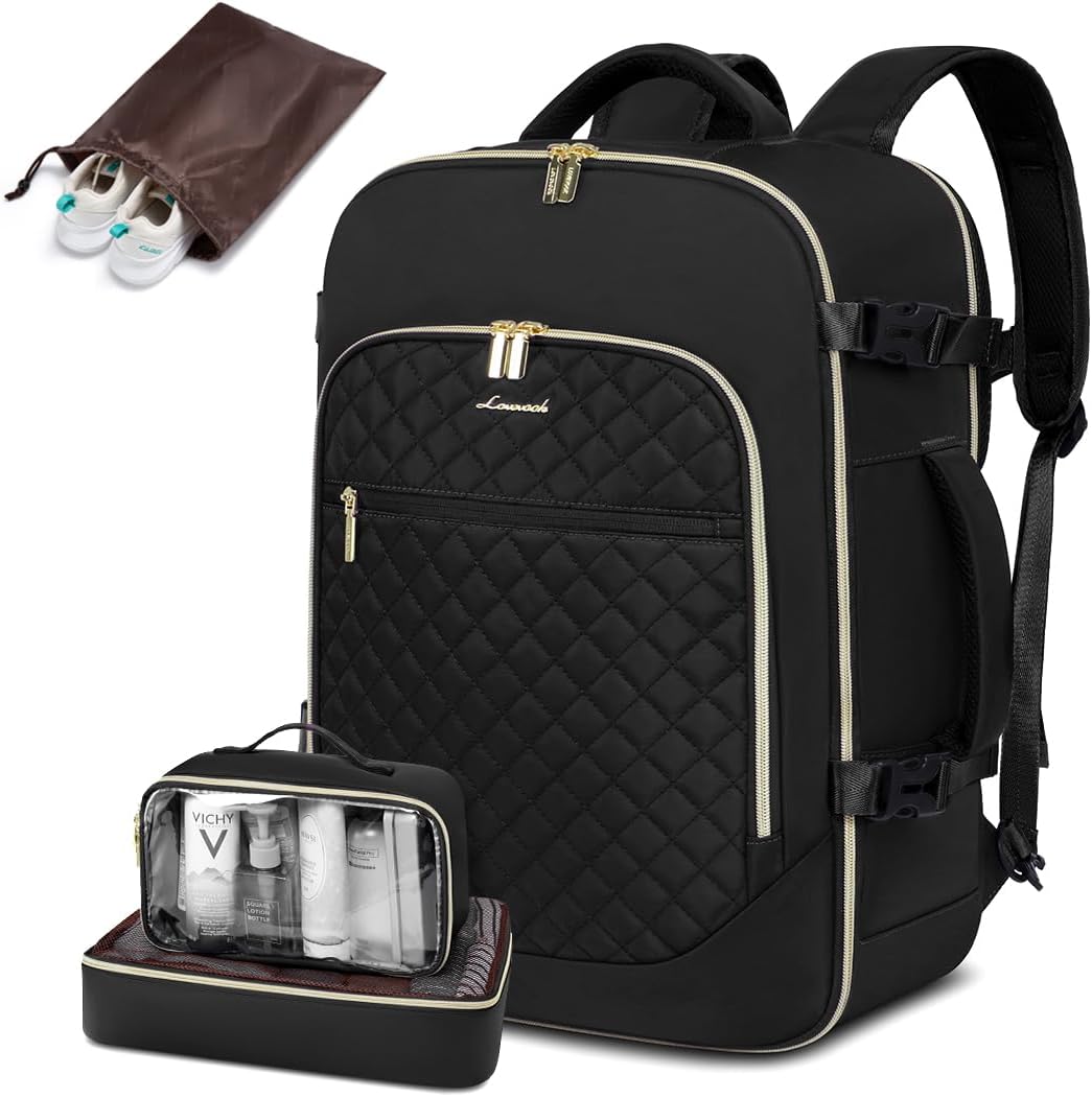 LOVEVOOK Large Travel Backpack, Special 40L Carry On Backpack, Waterproof Suitca...