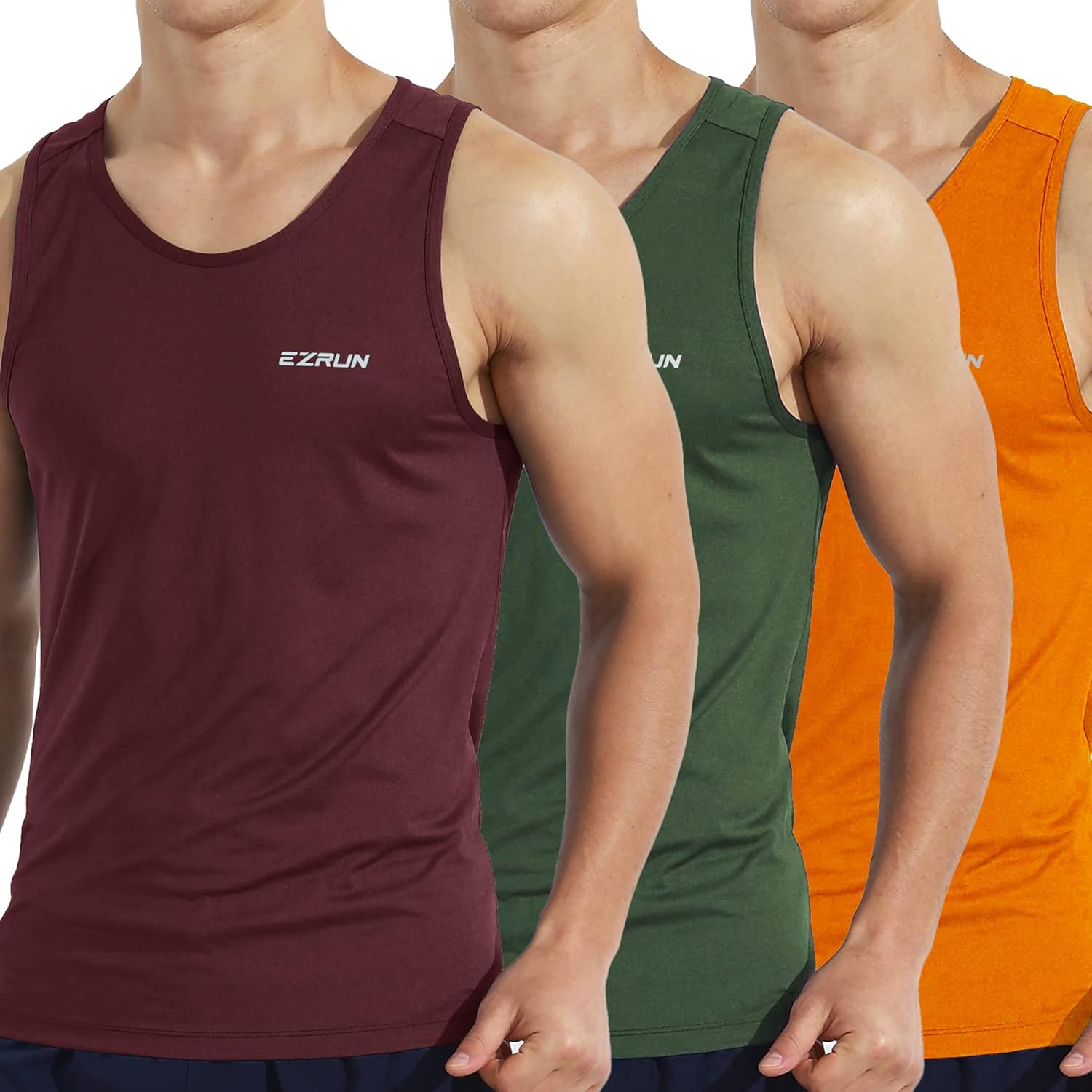 EZRUN Men's Quick Dry Sport Tank Top, Special Bodybuilding Gym Tank, Innovative...