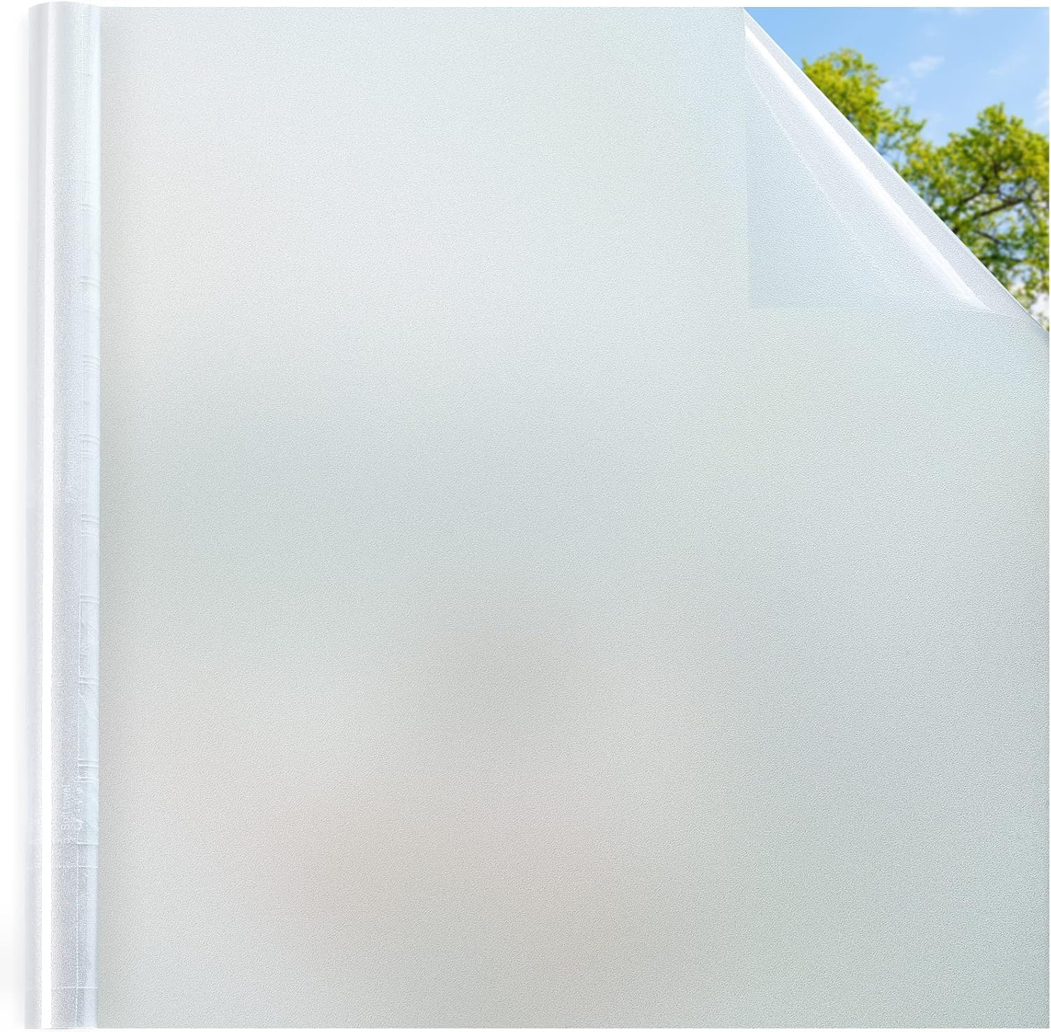 DOWELL Frosted Window Film Privacy Film for Glass Windows 60x400cm, Opaque Frost...