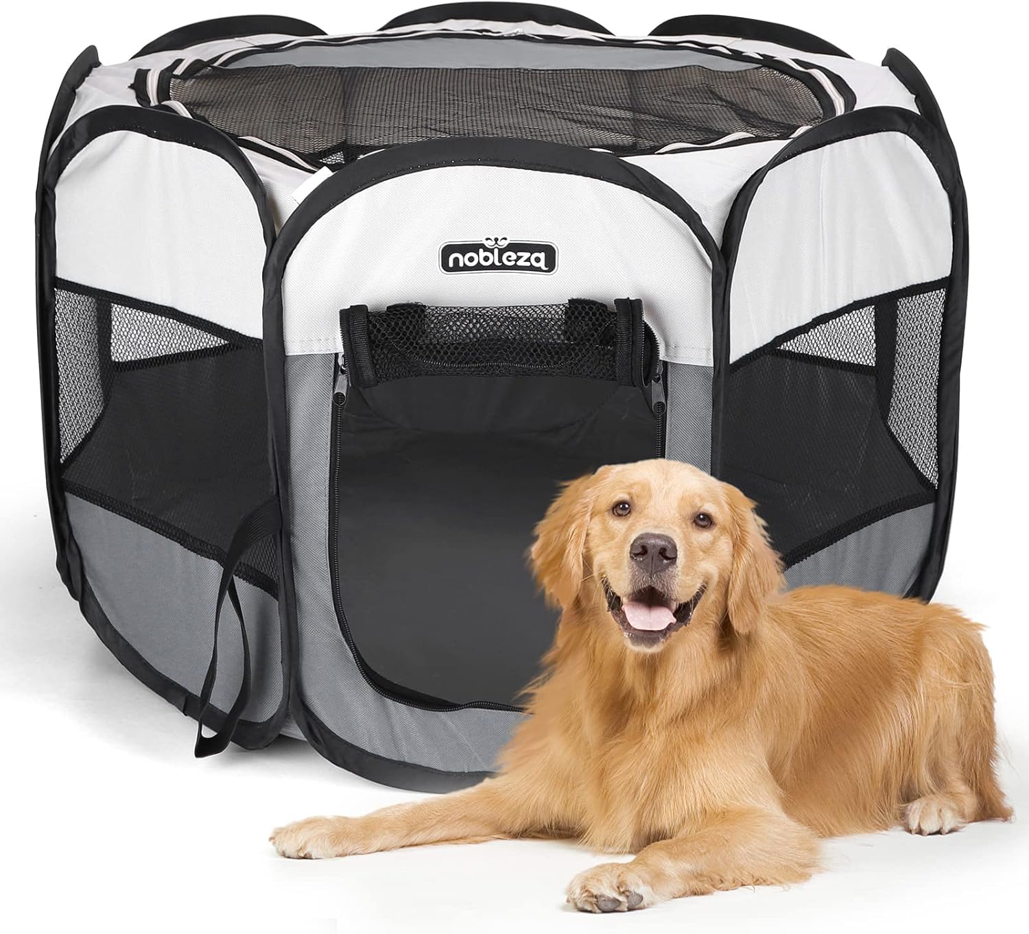 Nobleza Pet Playpen Portable Foldable Dog Cat Play Pen Indoor Outdoor Pet Fence...