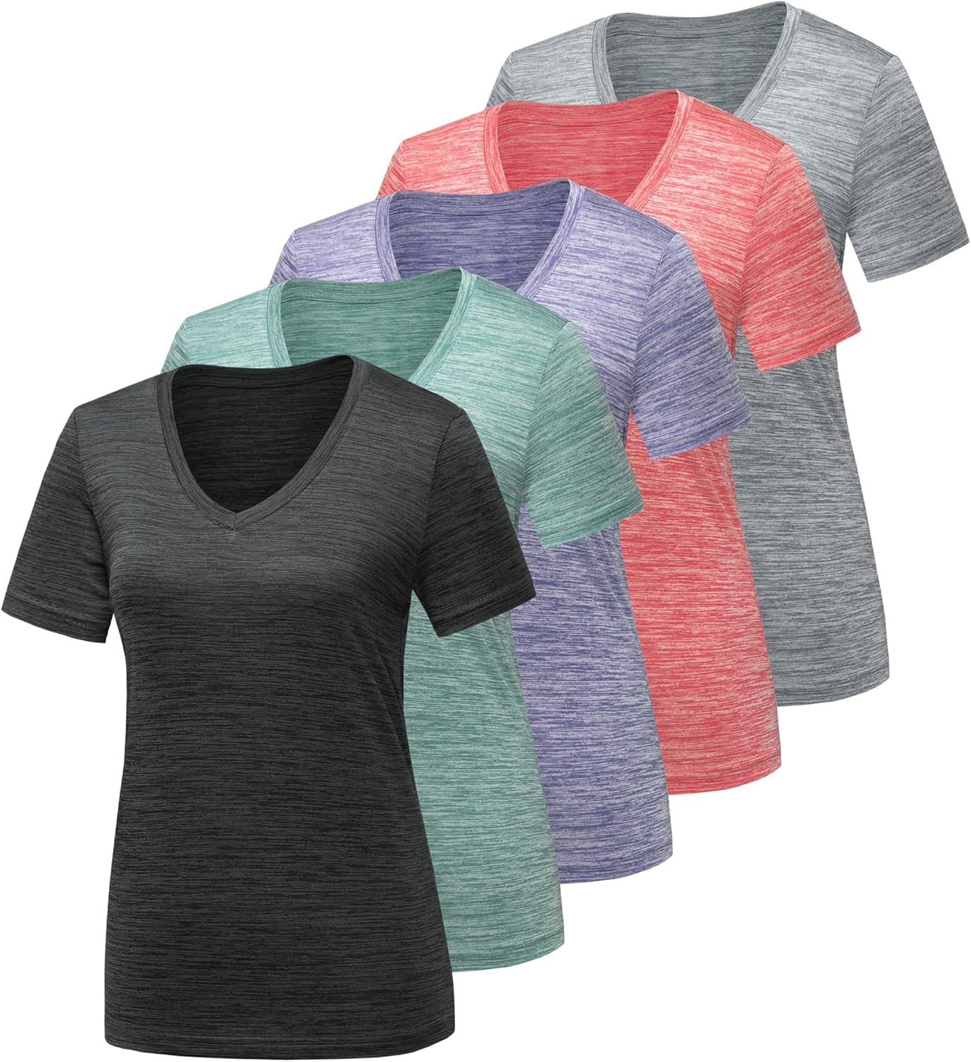 CE' CERDR 5/7 Pack, Special Workout Shirts for Women, Innovative Moisture Wickin...