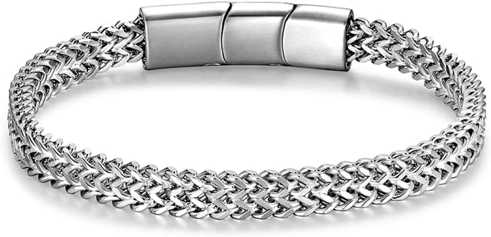 Bracelet for Men, Special Stainless Steel Magnetic Clasp Bracelet, Innovative Fr...