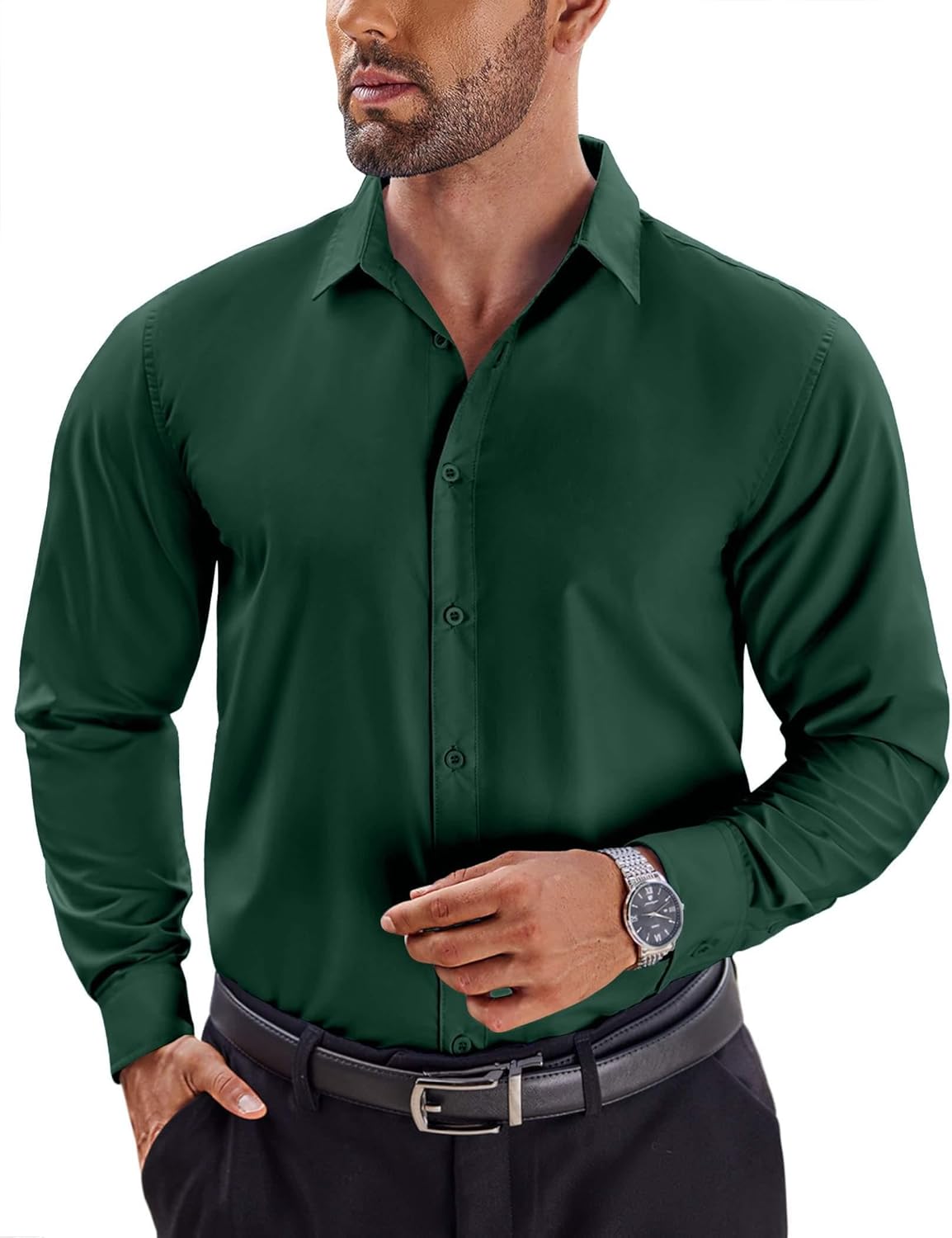 COOFANDY Men's Dress Shirts, Unique Long Sleeve Button Up Shirts, Innovative For...