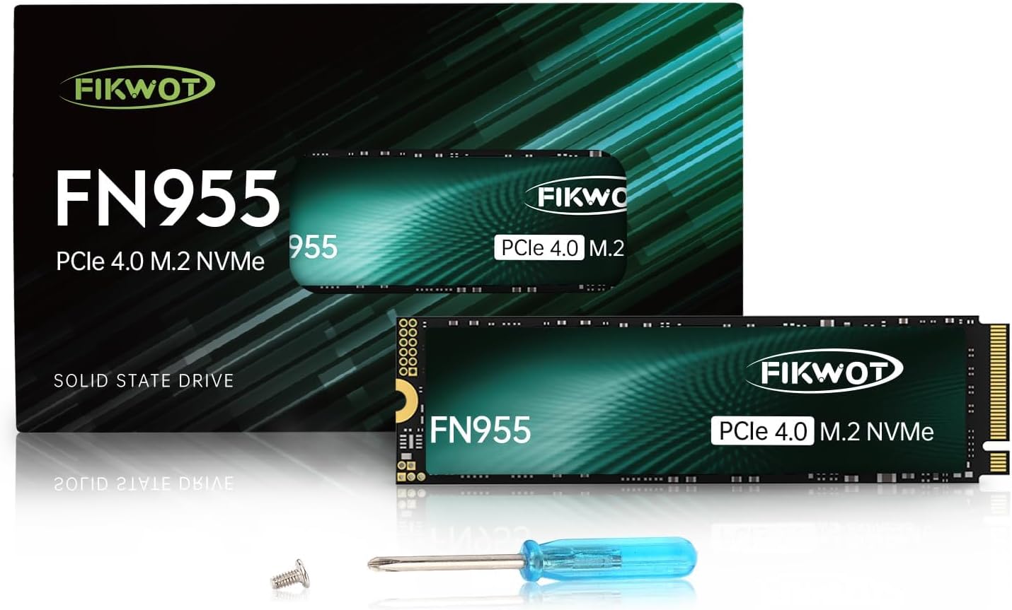 FN955 1TB SSD M.2 2280 PCIe Gen4 x4 NVMe 1.4 Internal Solid State Drive - Speeds...