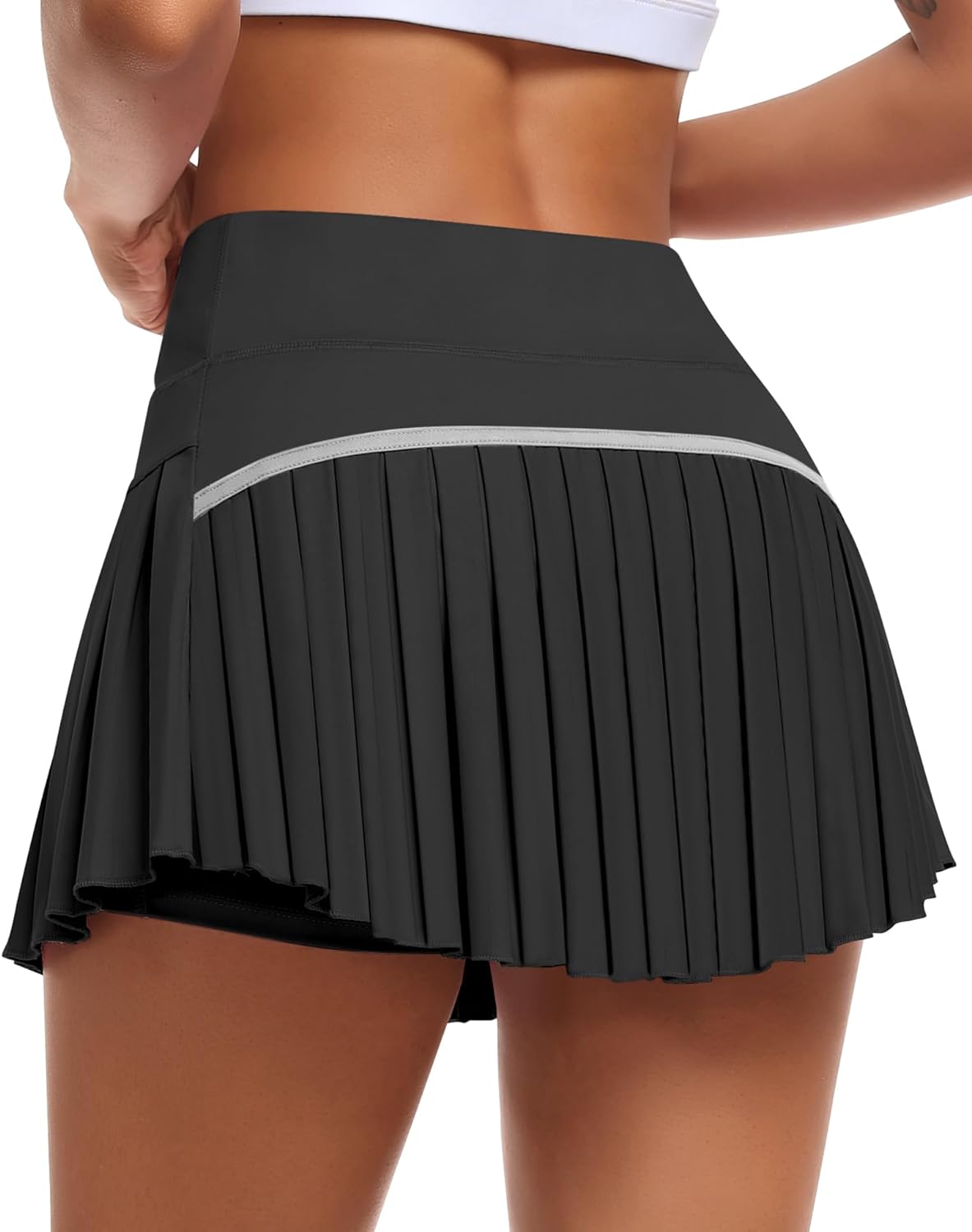 JoyGirl Womens Pleated Tennis Skirt with Shorts High Waisted Golf Skort Mini Ski...