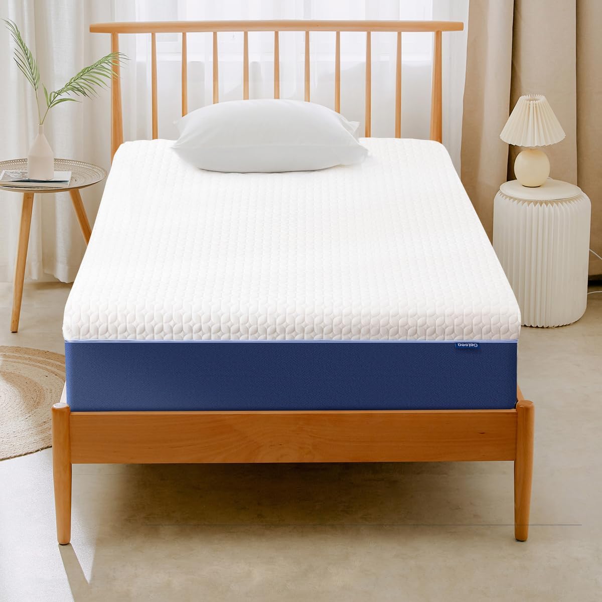 Cooling Gel Memory Foam Mattress Made in USA,Hybrid Mattress with Breathable Cov...