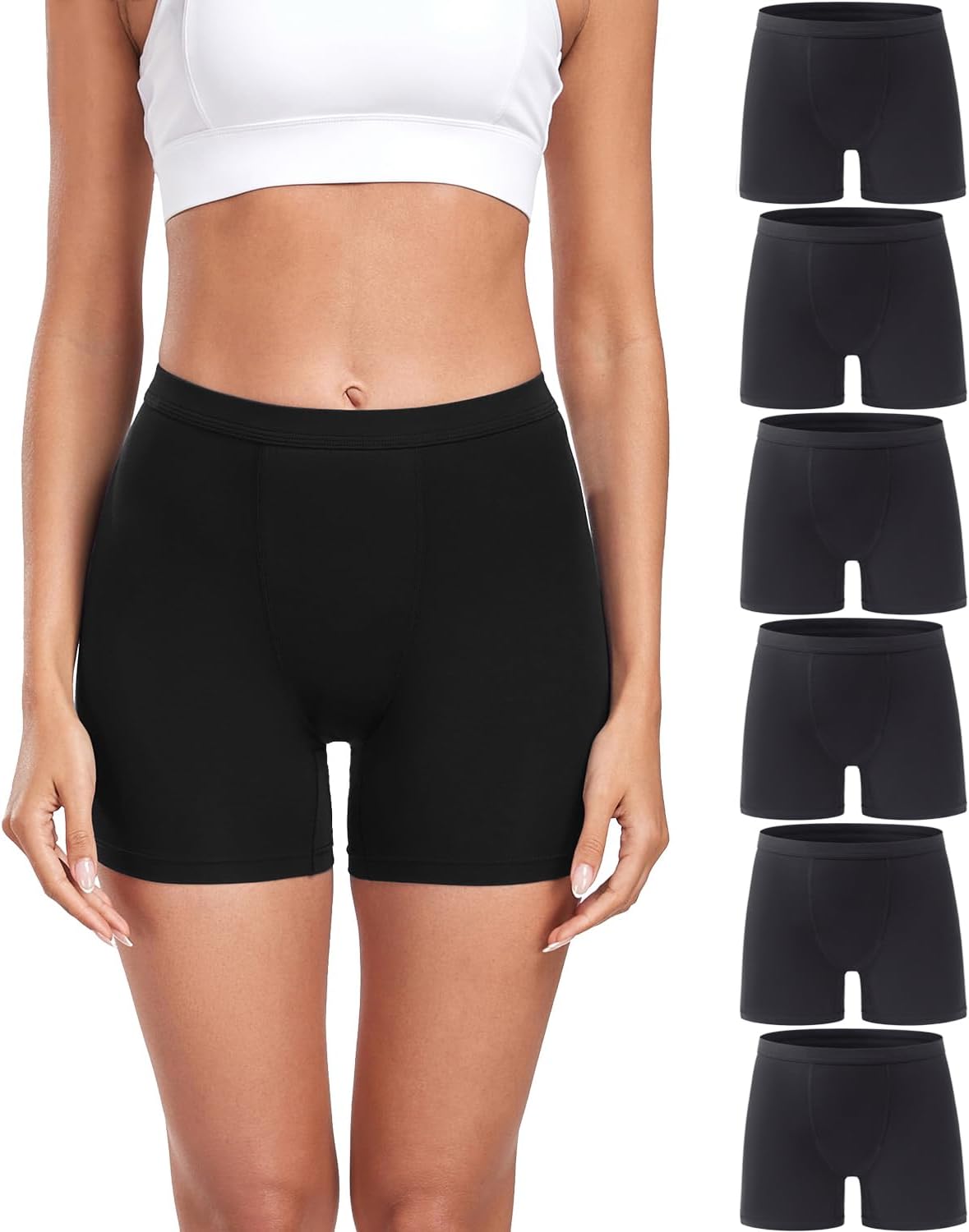 wirarpa Women's Modal Boy Shorts, High-Quality Panties with Soft Microfiber Boxe...