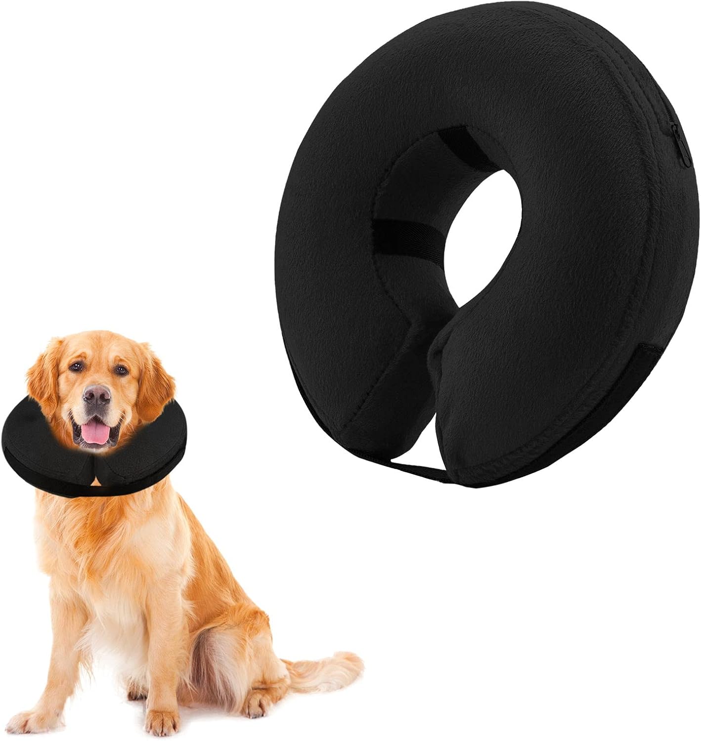 Emwel Pet Inflatable Collar for X-Large Dogs, Comfy Pet Collar Cone for Recovery...