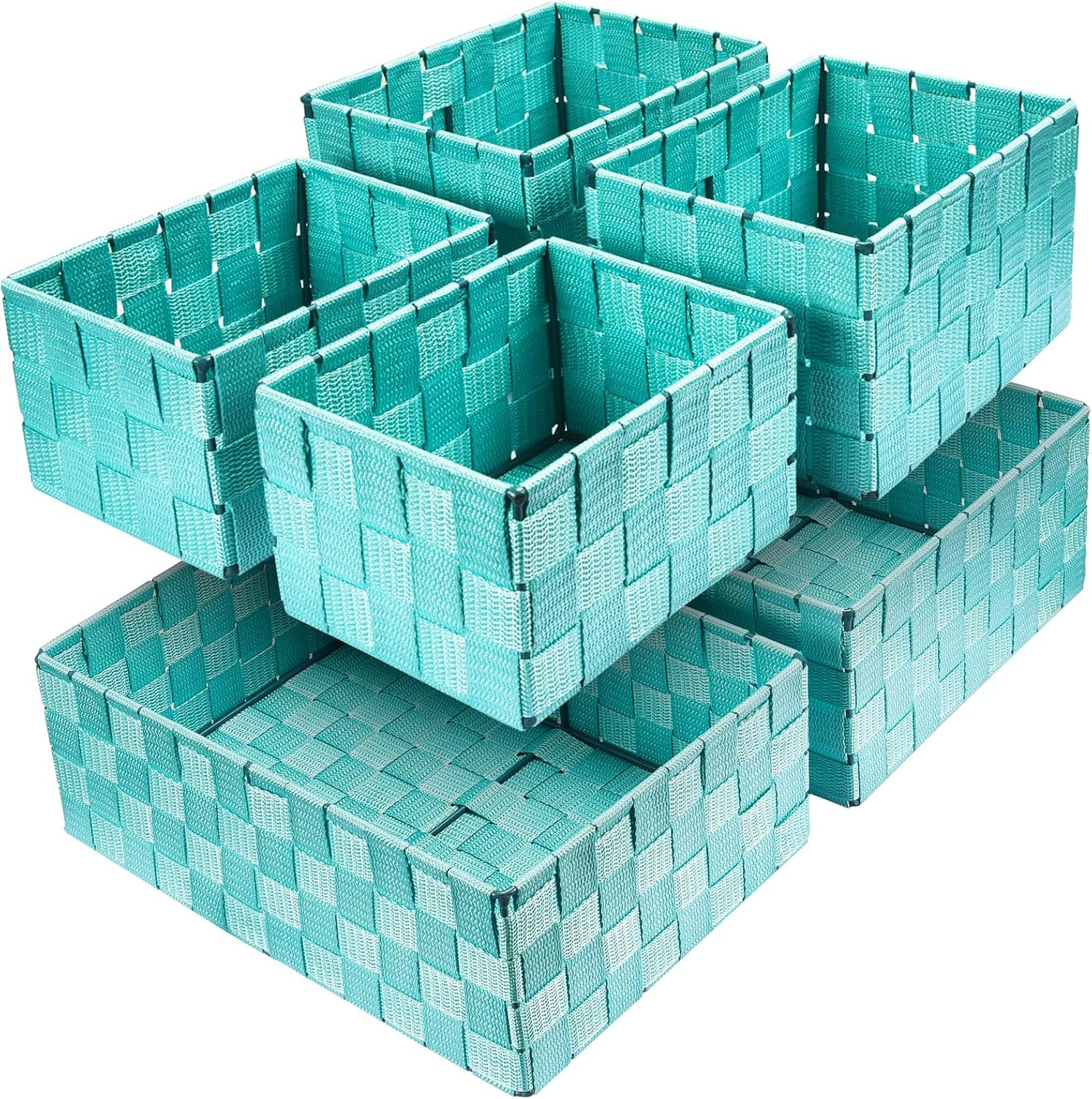 Woven Storage Baskets, Unique Storage Bins, High-Quality Cube Basket Container B...