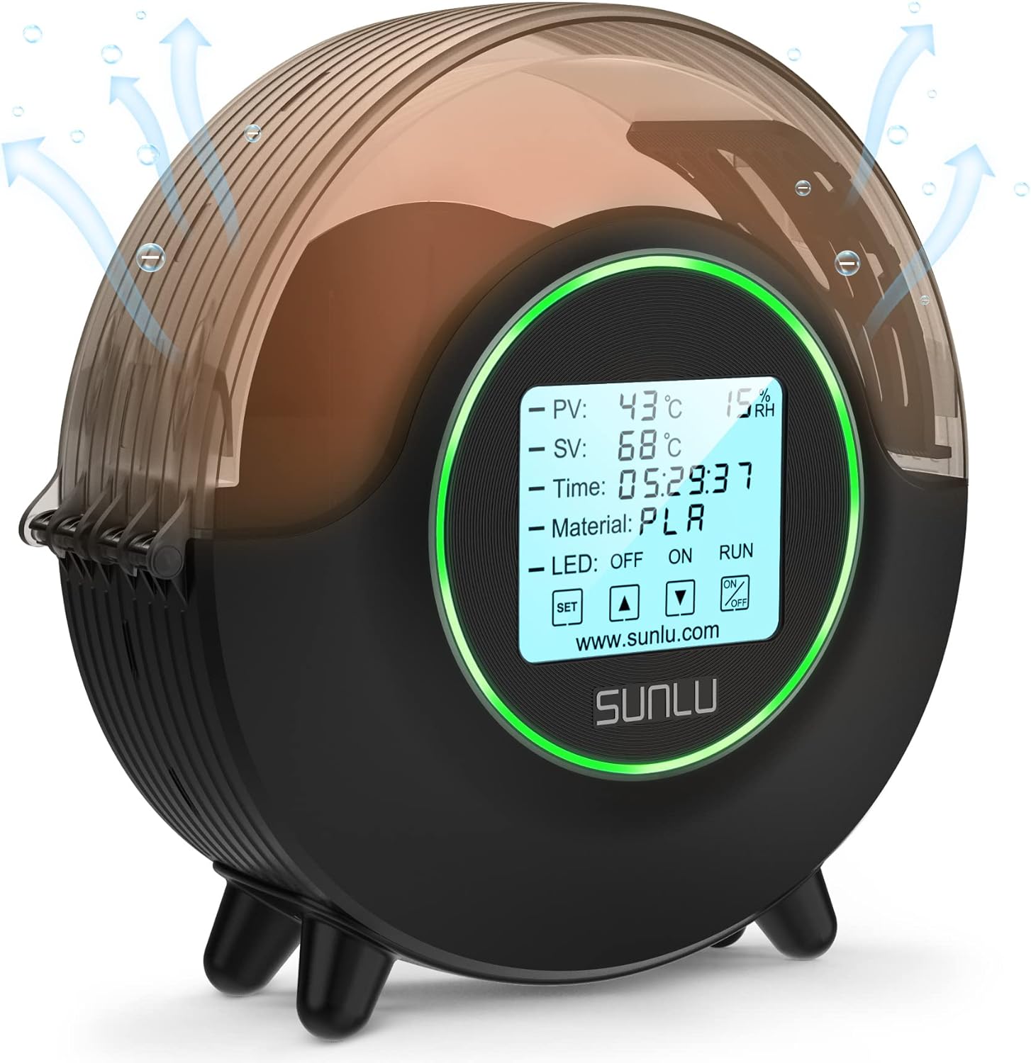 [SUNLU Official] Upgraded Filament Dryer Box S2, Filament Dehydrator with 360° A...