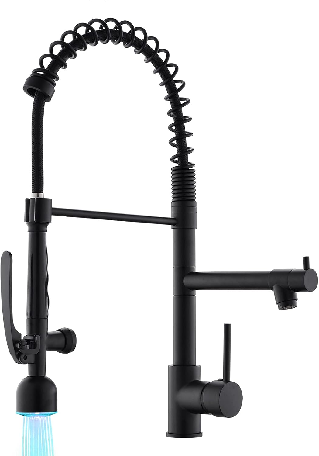 Fapully Black Kitchen Faucet with Pull Down Spraye...