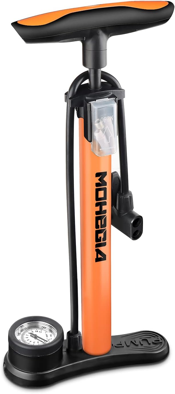 Bike Pump, Special MOHEGIA Bicycle Floor Pump with Gauge, High-Pressure Pump for...