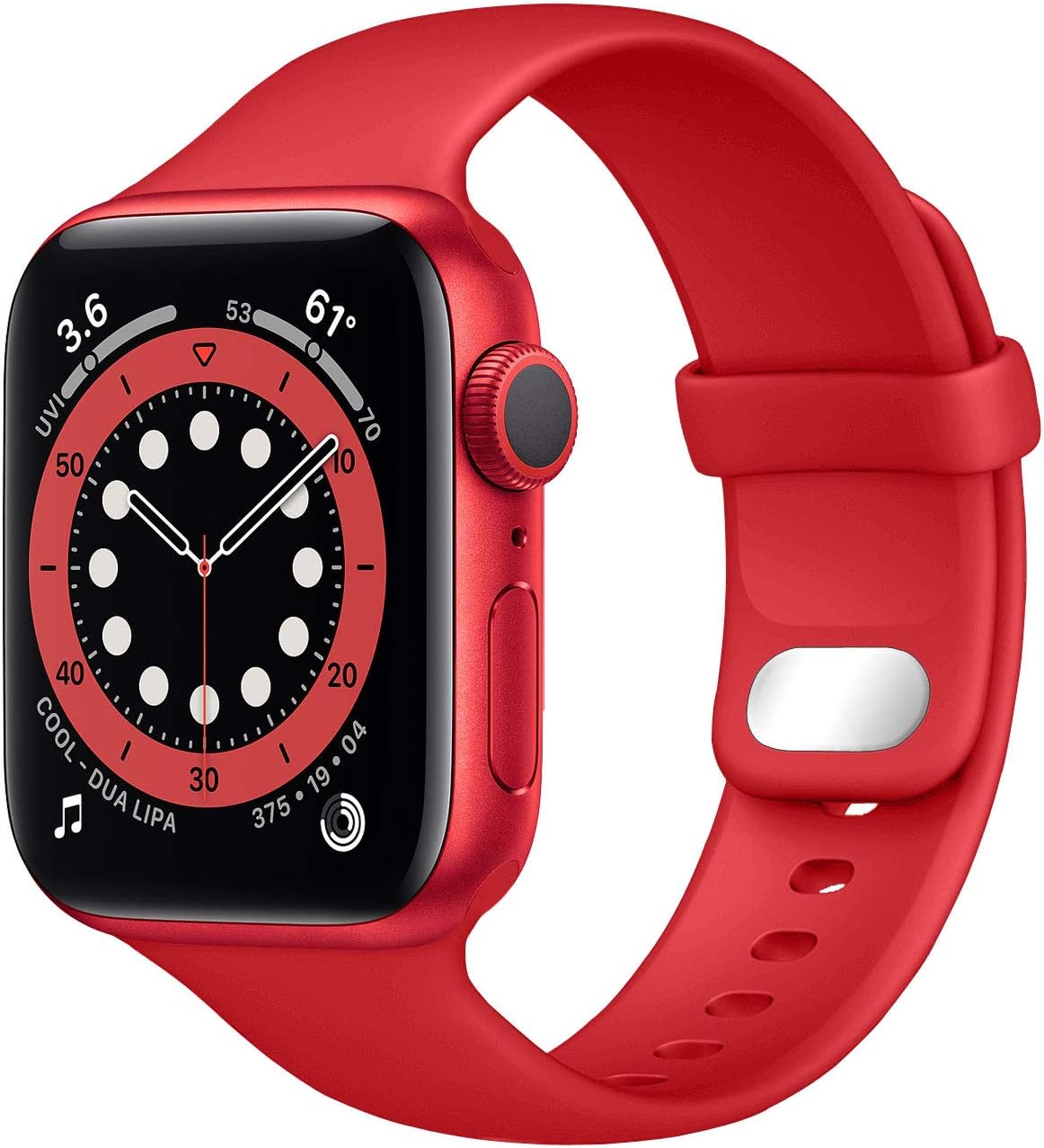 Lobnhot Compatible Strap for Apple Watch, Special Soft Sport Strap Silicone Repl...