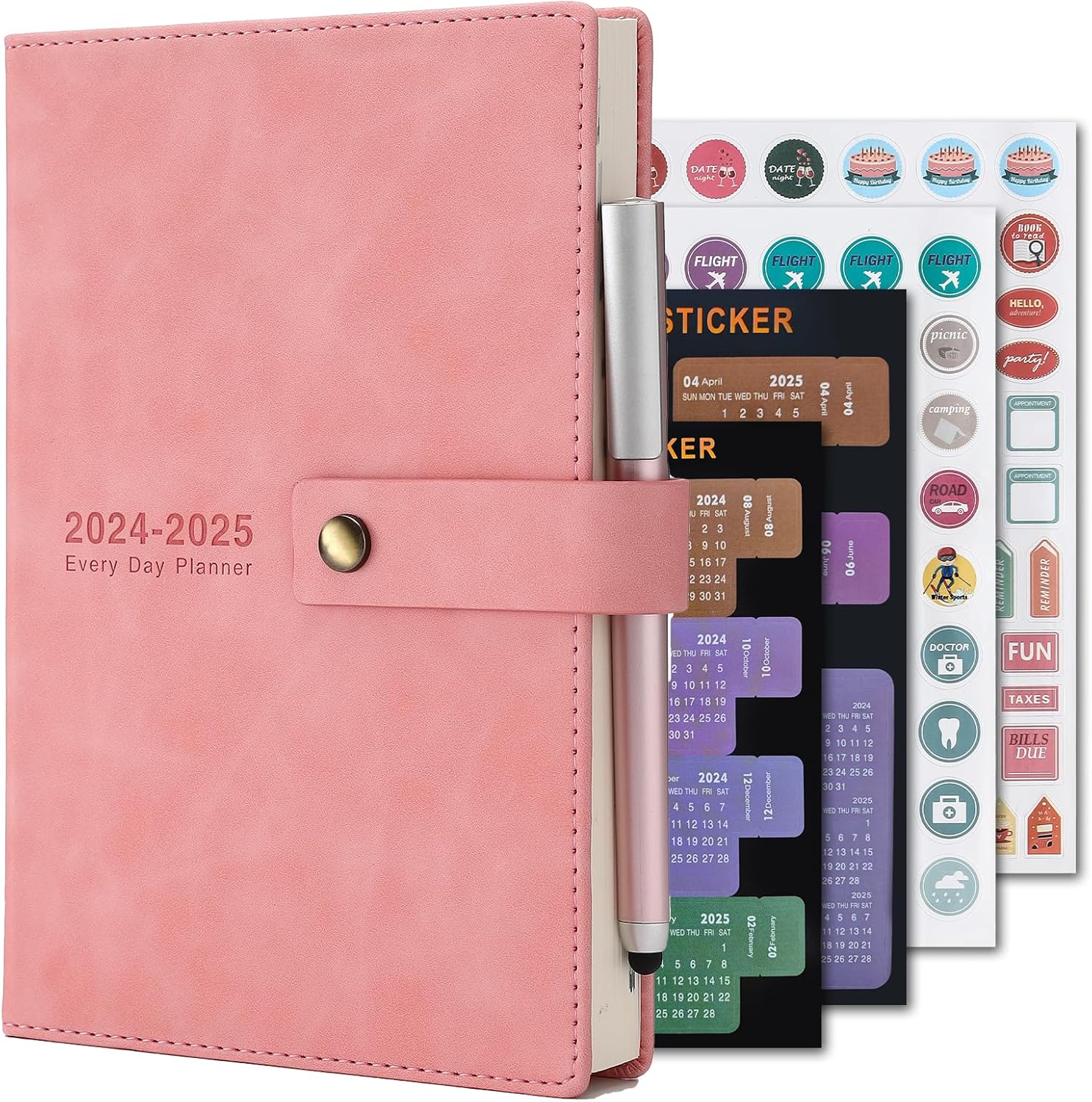 Academic Diary 2024-2025, Special Daily Planner, Unique Diary with A5 Day Per Pa...