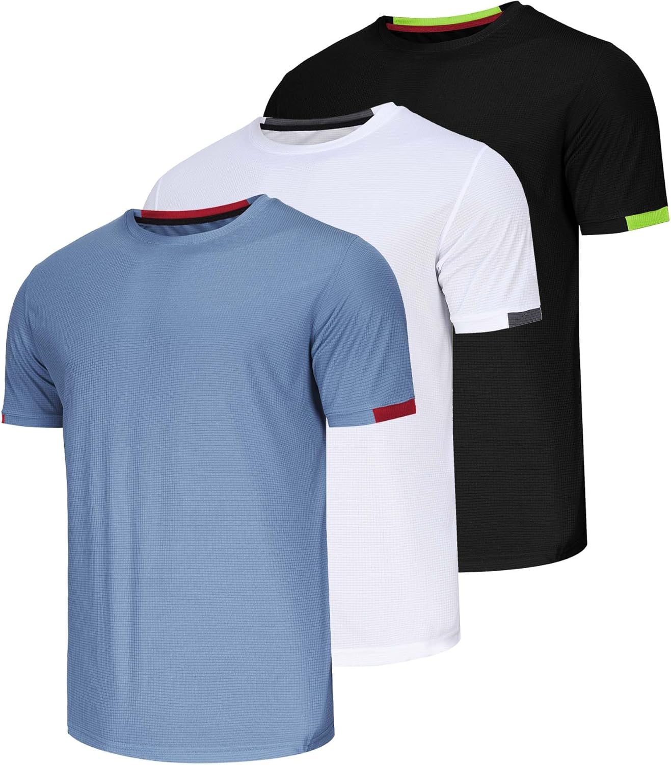 3 Pack Men T Shirts Running T Shirts for Men Gym Men's T Shirts Sport Tops for M...