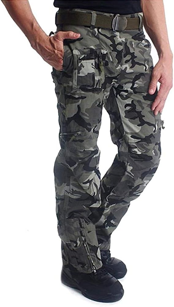 MAGCOMSEN Mens Cargo Work Trousers, Special Cotton Pants for Outdoor Camping, In...