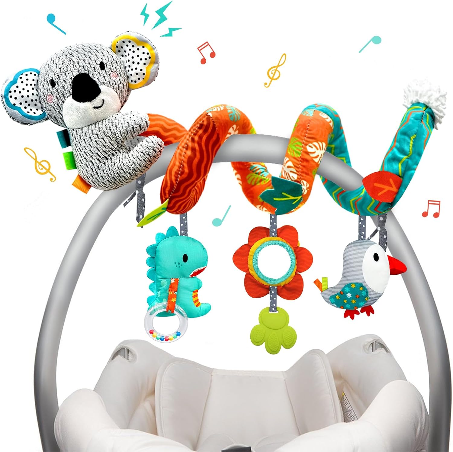 XIXILAND Pram Toys, Special Newborn Toys for Babies, Innovative Spiral Hanging B...