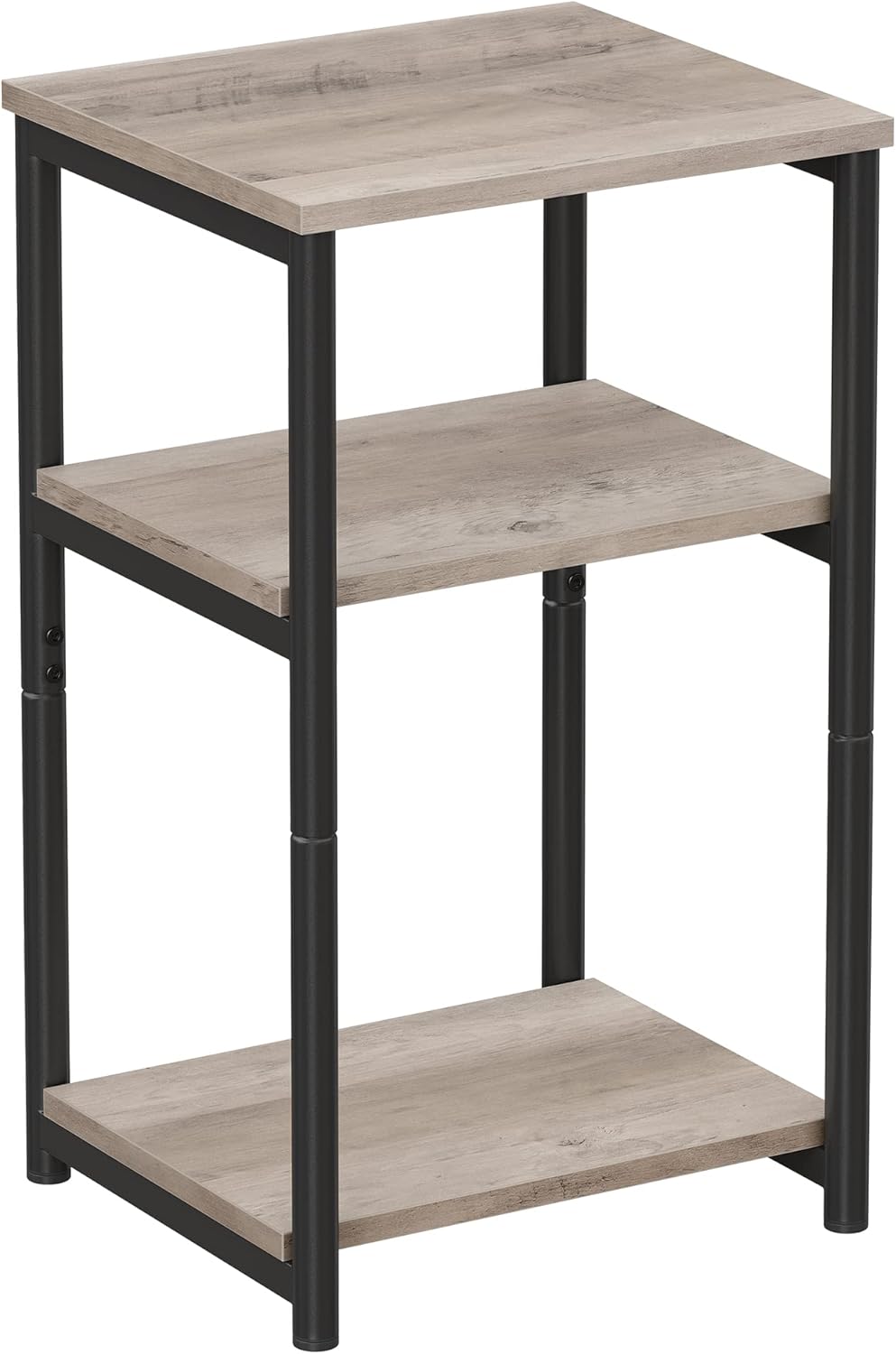 VASAGLE Sofa Side Table, Special 3-Tier End Table, Unique Bedside Table with Ste...