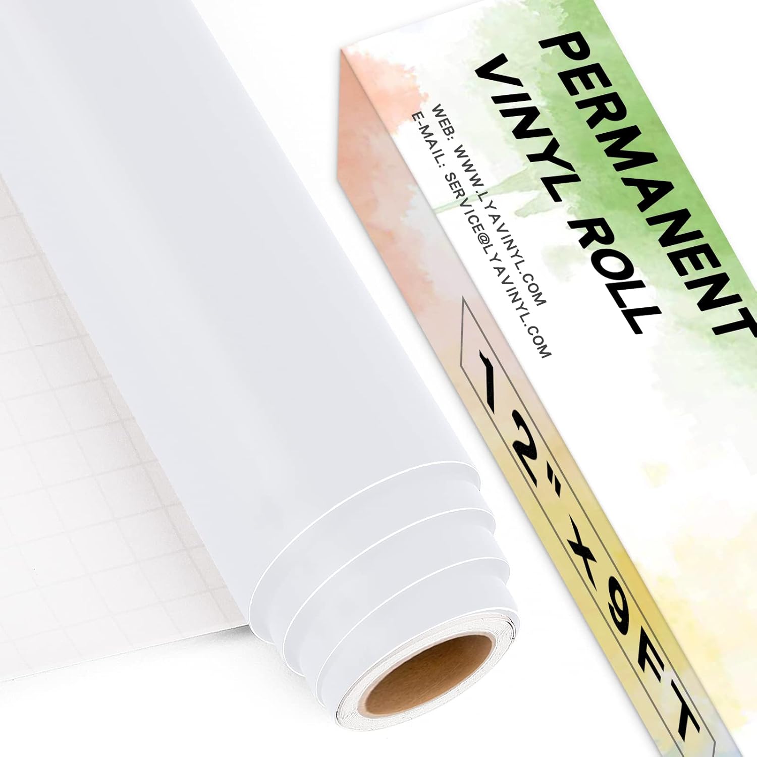 Lya Vinyl, Special Permanent Vinyl Roll for 12" x 9ft Self Adhesive Vinyl, Innov...