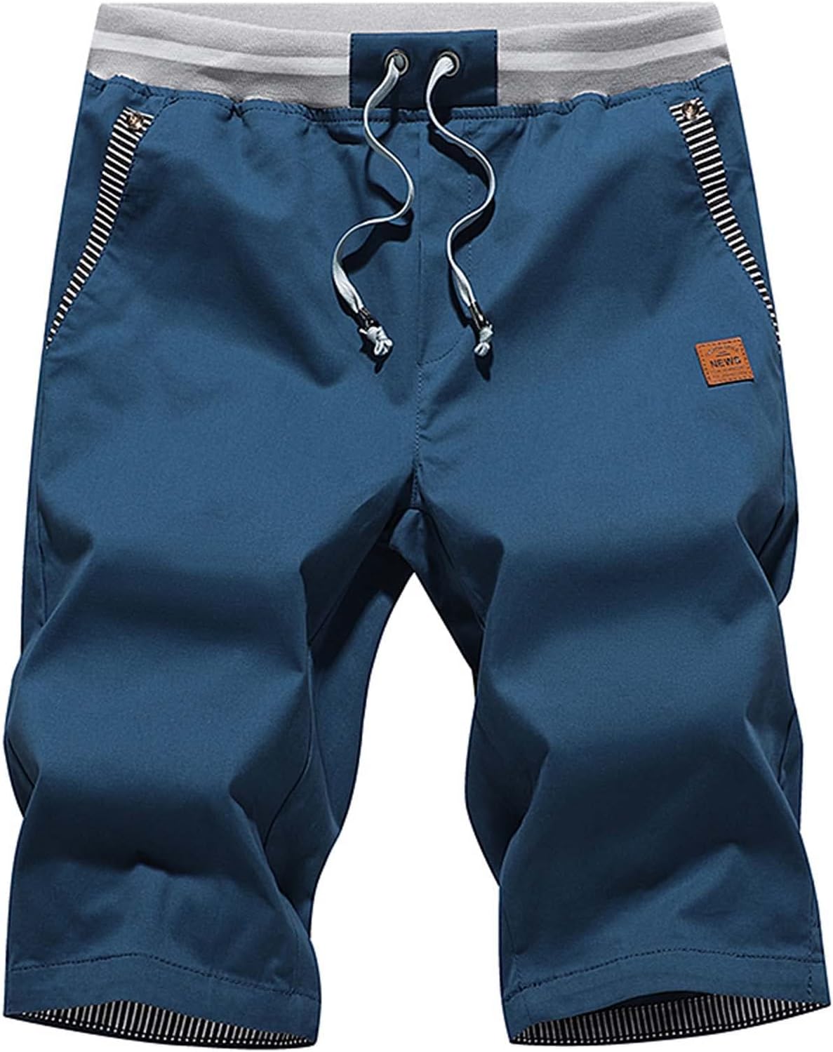 JustSun Men's Casual Shorts, Special Summer Cotton Shorts with Elastic Waist, In...
