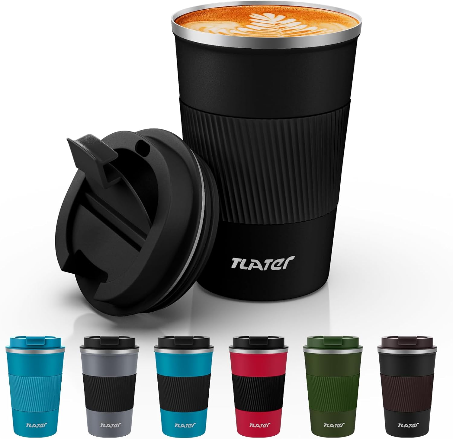 Tlater Travel Mug, Special Insulated Coffee Cup with Leakproof Lids, Unique Reus...