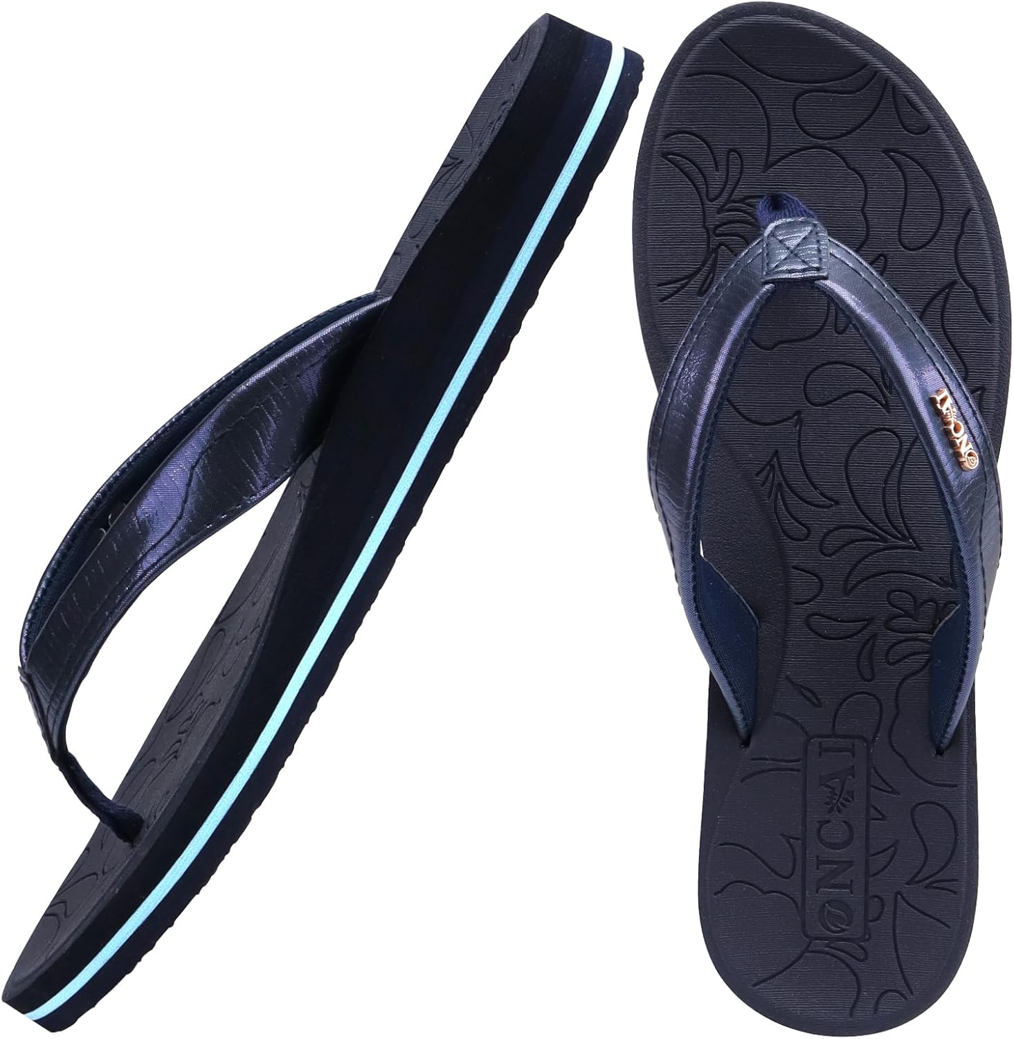 ONCAI Flip Flops, Special Yoga Mat Comfortable Sandals, Innovative Beach Platfor...