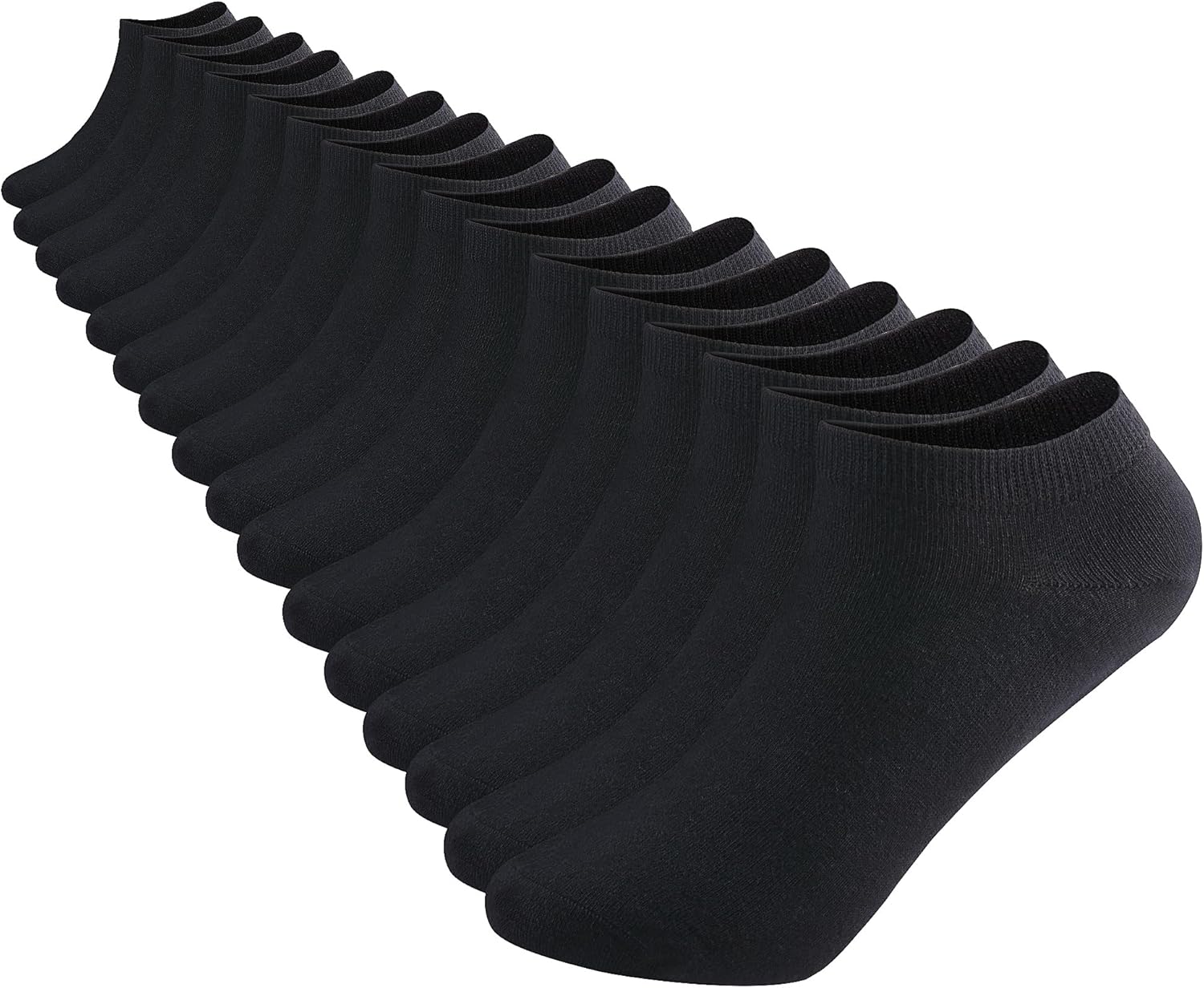 DarkCom 8 Pairs Ankle Socks Women and Mens, Ladies Trainer Socks, Cotton 4-7 8 P...