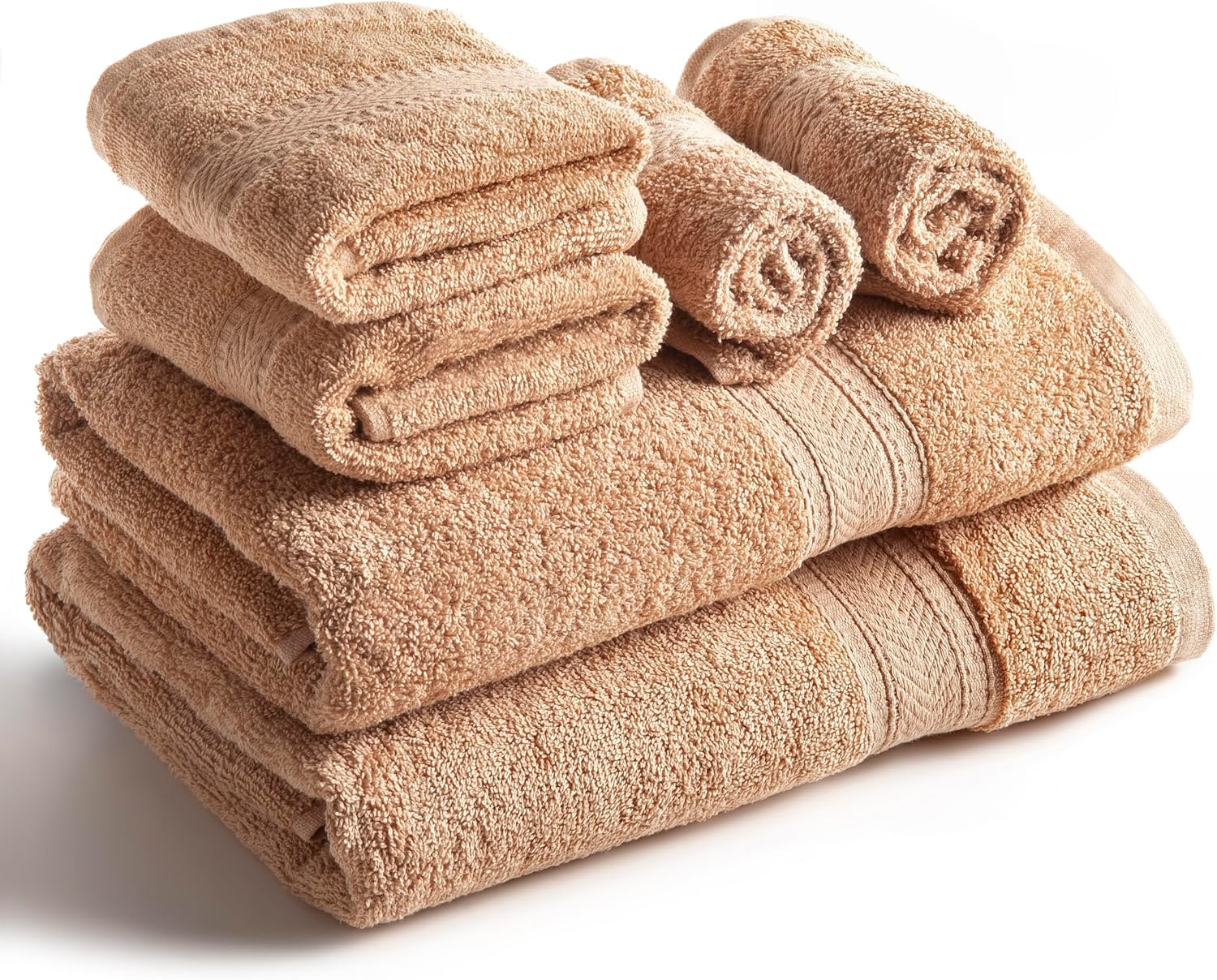 SweetNeedle 6 Piece Towel Set, Special Hotel Spa Quality Towel with 2 Bath Towel...