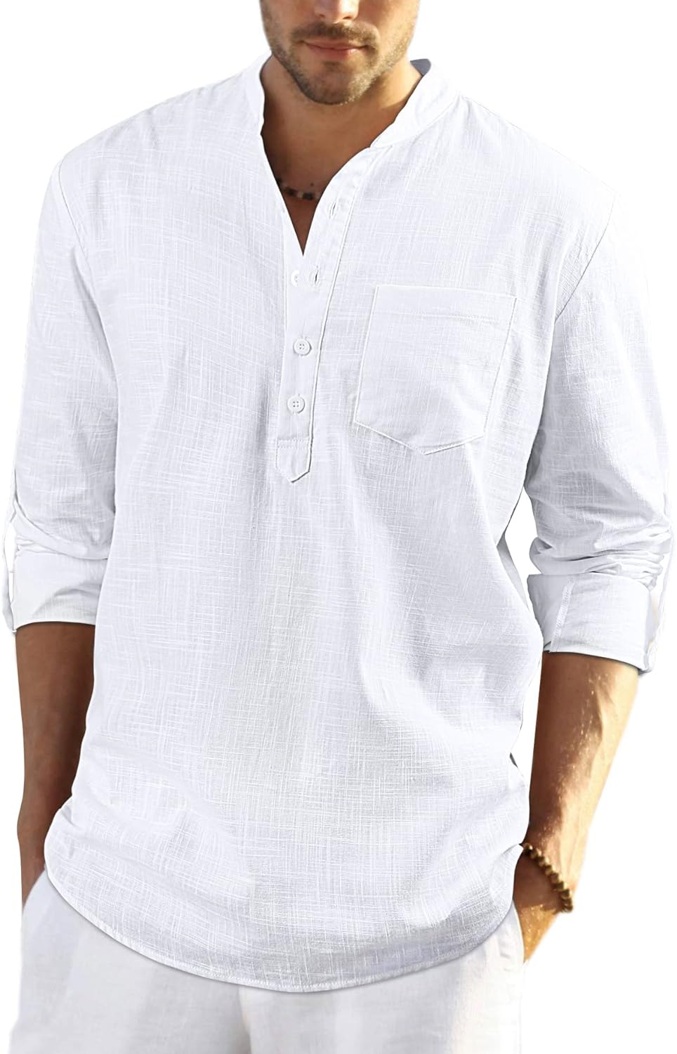 Stylish Enlision Men's Casual Cotton Shirt, Special Long Sleeve Button Down, Uni...