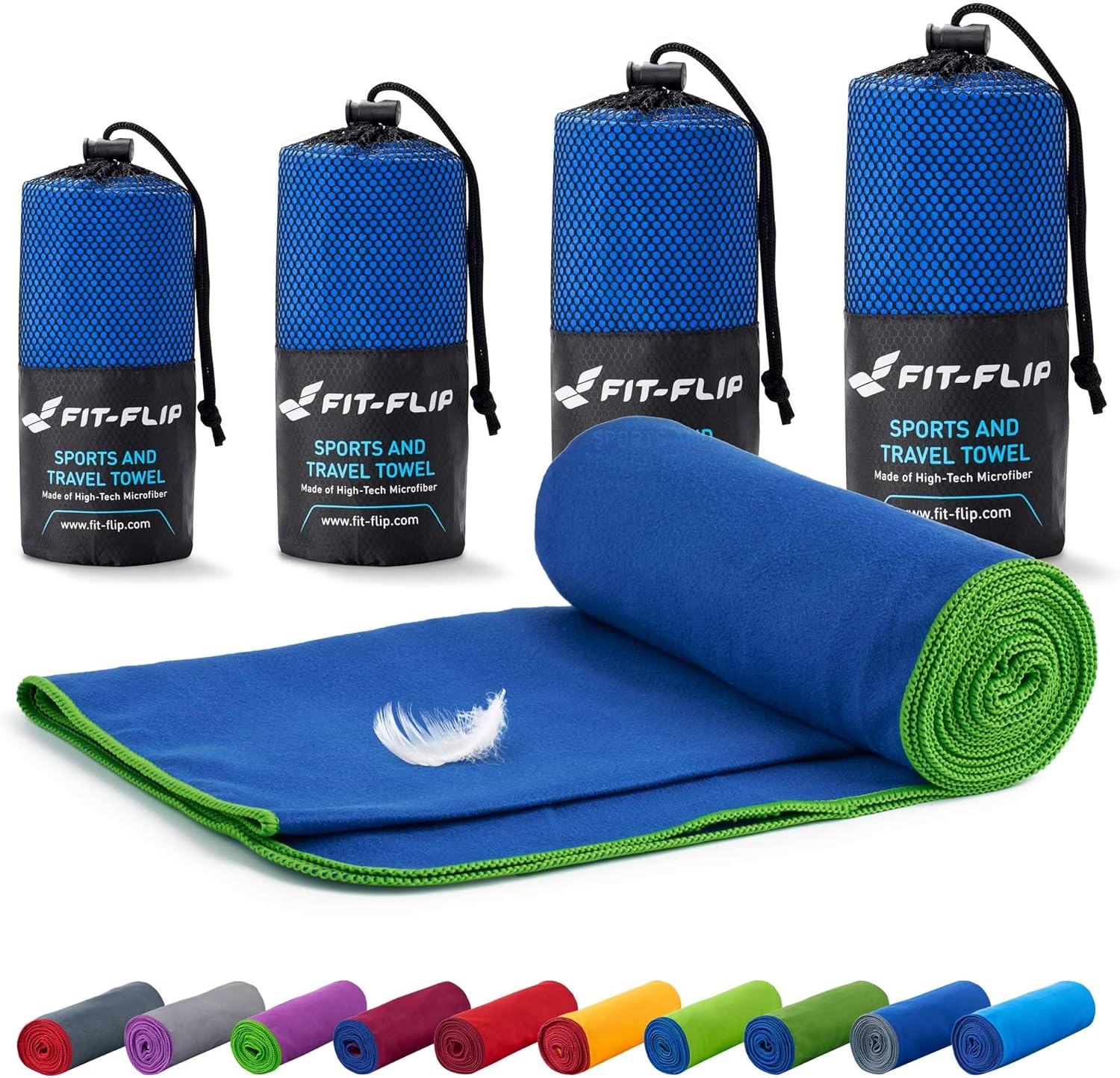 Fit-Flip Camping Towel, High-Quality Ultra Lightweight Camping Towel, Affordable...