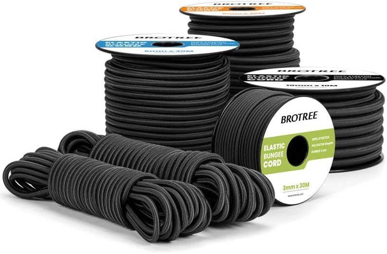Brotree Bungee Cord, Special Elastic Shock Cord for Trailer, Unique Heavy Duty B...